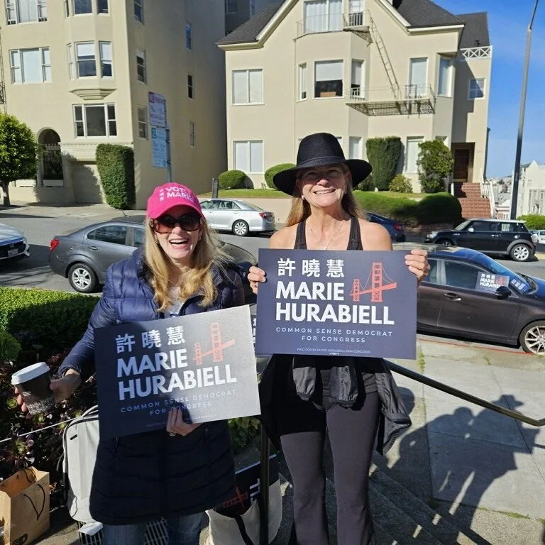 Come door knock with me this weekend! 

Right now we're at Washington and Laguna (Lafayette Park on the corner entry) getting ready to door knock if you want to join us from now until 11. 

Tomorrow (Sunday) we'll be in Telegraph Hill at Francisco &a