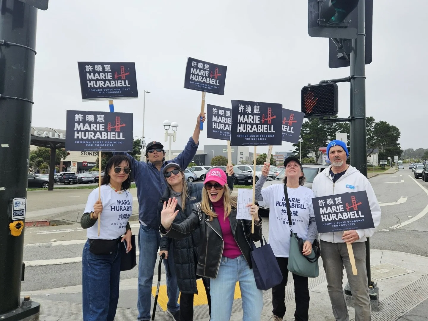 Loved being out today in SF with supporters!