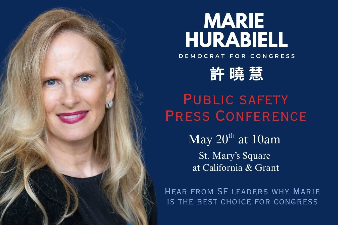 Looking forward to tomorrow's Public Safety Press Conference in Chinatown at St. Mary's Square!

All are welcome!