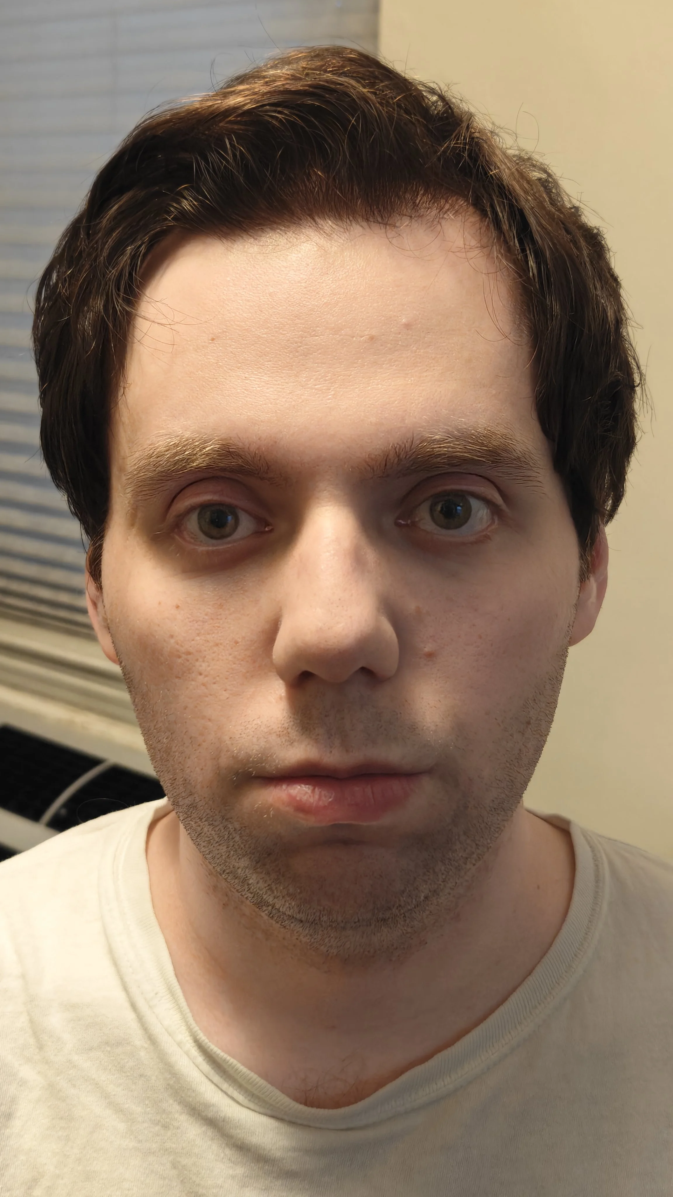 Dirty/weathered face and neck (before)