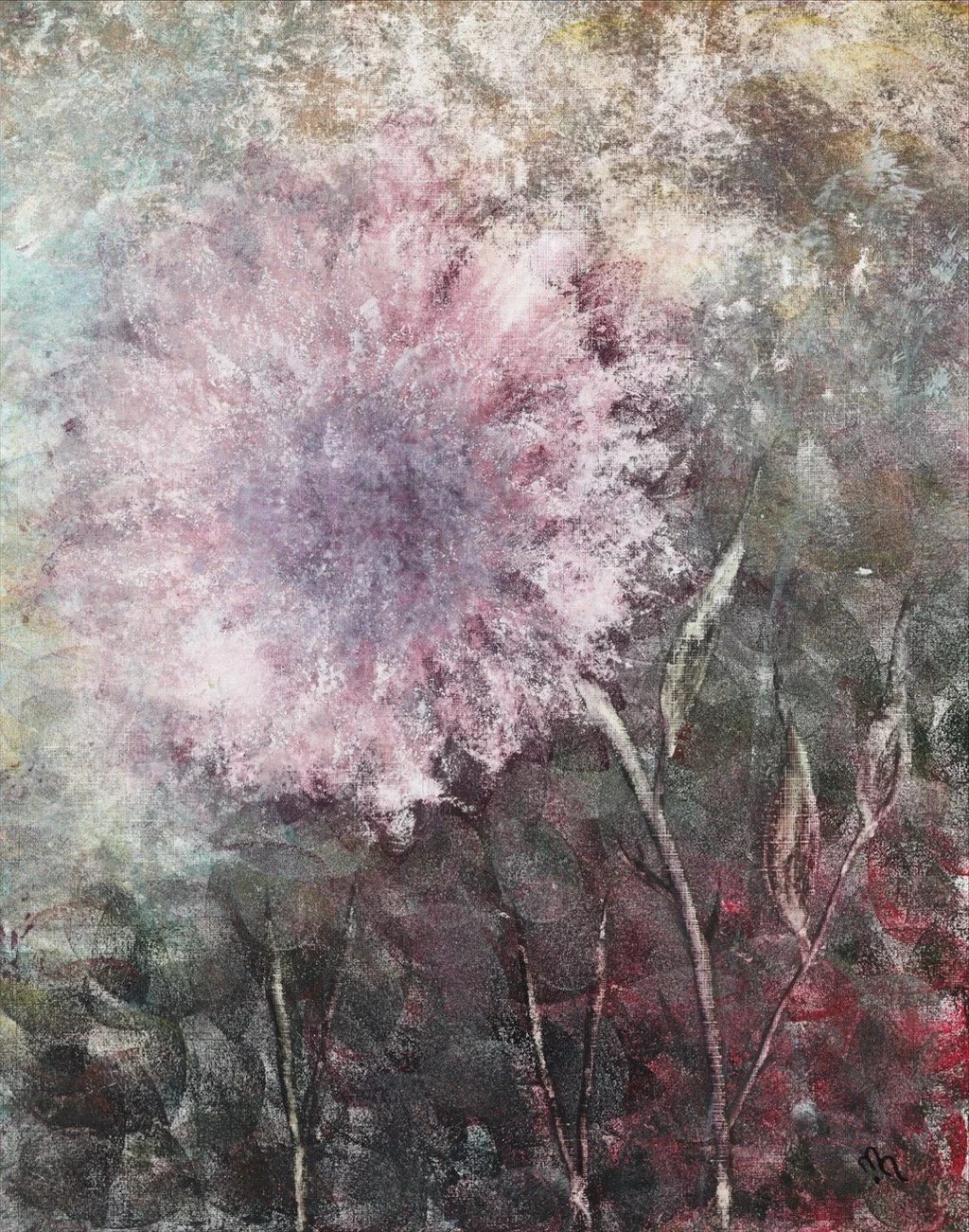 'Bloom II'
45cm x 53cm framed
Acrylic and Ink on acrylic paper
€550