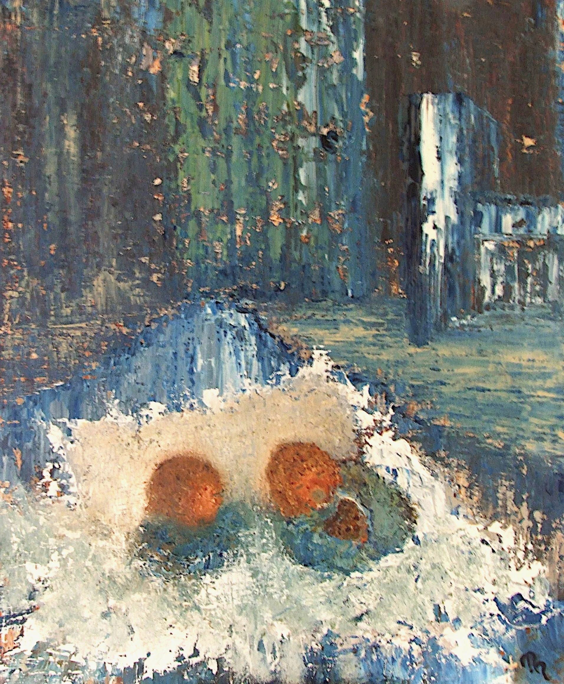 They Lay Down their sweet Heads 2019
Oil on canvas panel
51 × 61 cm
€1100