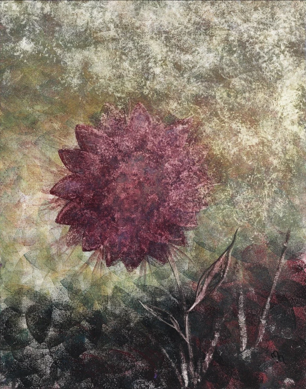 'Bloom I'
45cm x 53cm framed
Acrylic and Ink on acrylic paper
€550
