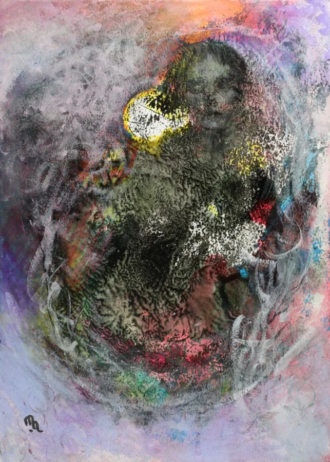 Emergence'
Acrylic and Ink on canson paper 
27cm x 36cm