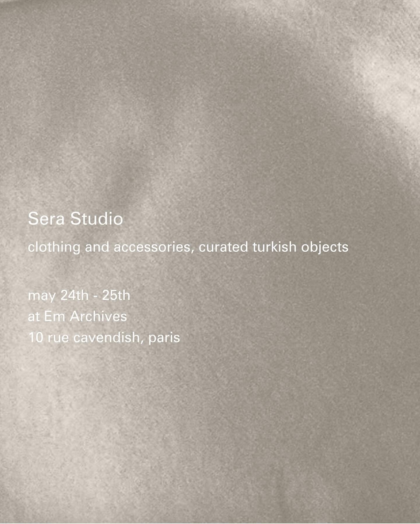 I am delighted to invite @sera__studio for a pop-up in our store this weekend.

Founded in 2020 by turkish designer Sera Oltan, the brand is inspired by the cultural and textile influences of turkey. 

Using clothesmaking to tell material narratives,