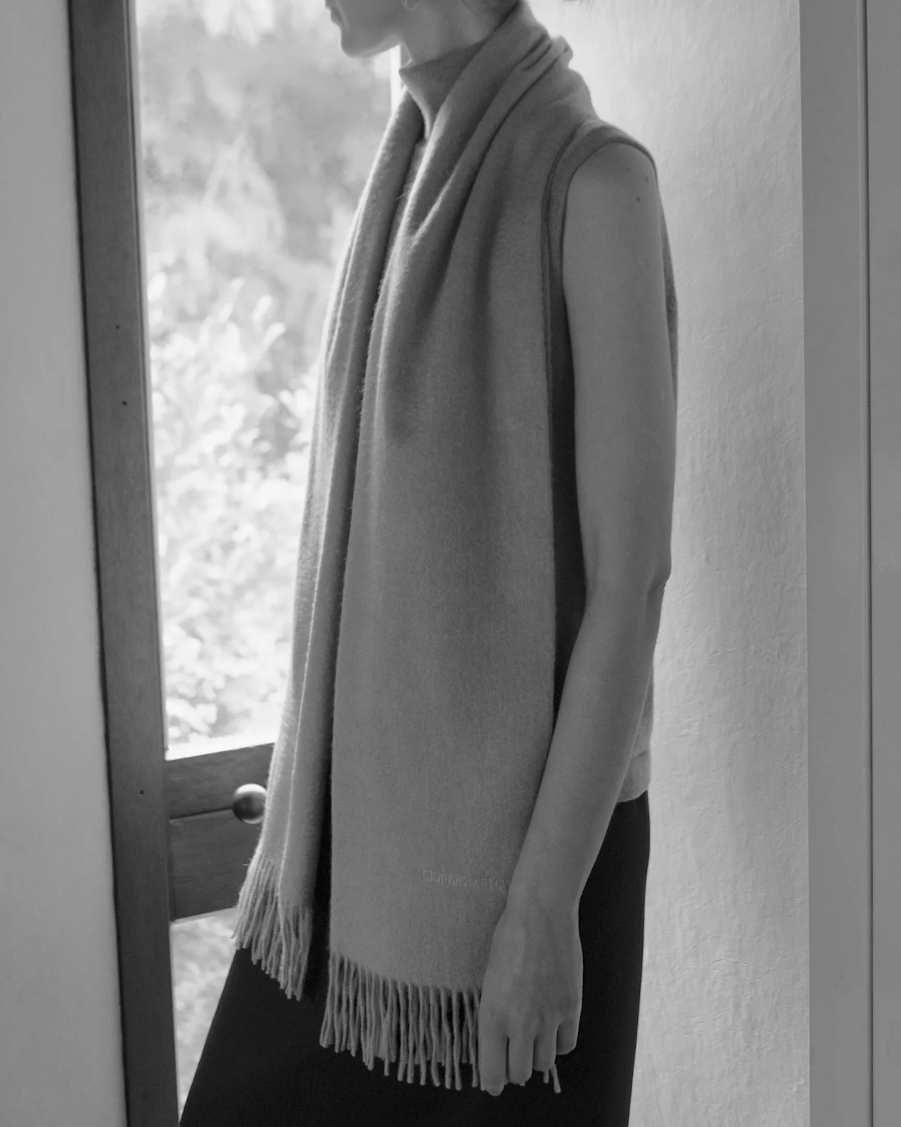 vintage giorgio armani cashmere scarf