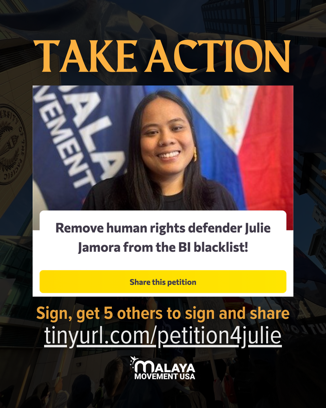 Sign the petition: Remove Julie from the Blacklist! 