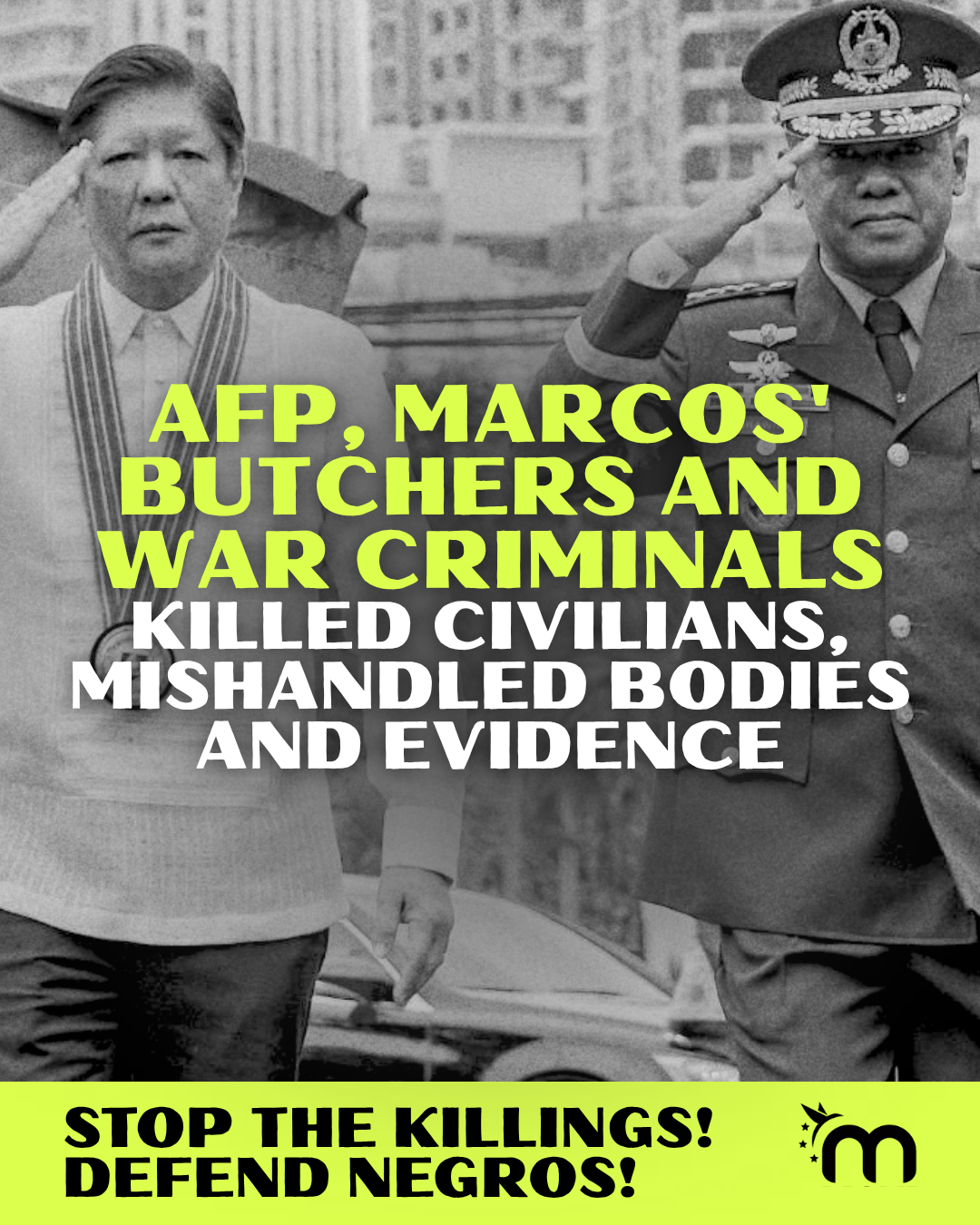 AFP, MARCOS' BUTCHERS AND WAR CRIMINALS: KILLED CIVILIANS, MISHANDLED BODIES AND EVIDENCE