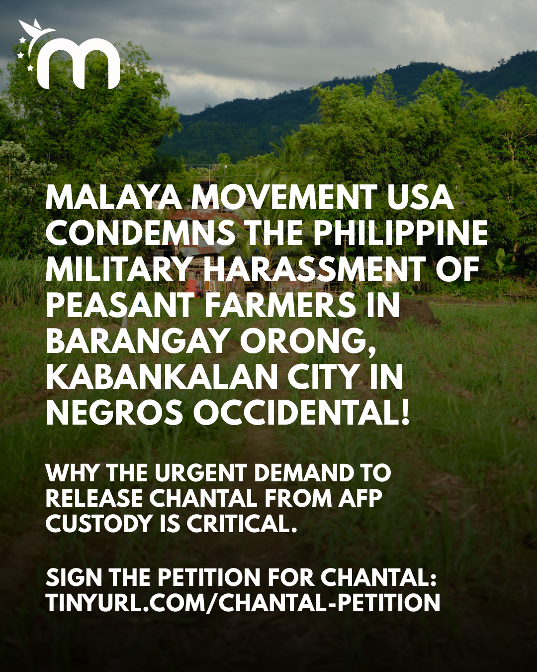 Malaya Movement USA Condemns the harassment of peasant farmers in Barangay Orong, Kabankalan City in Negros Occidental!
