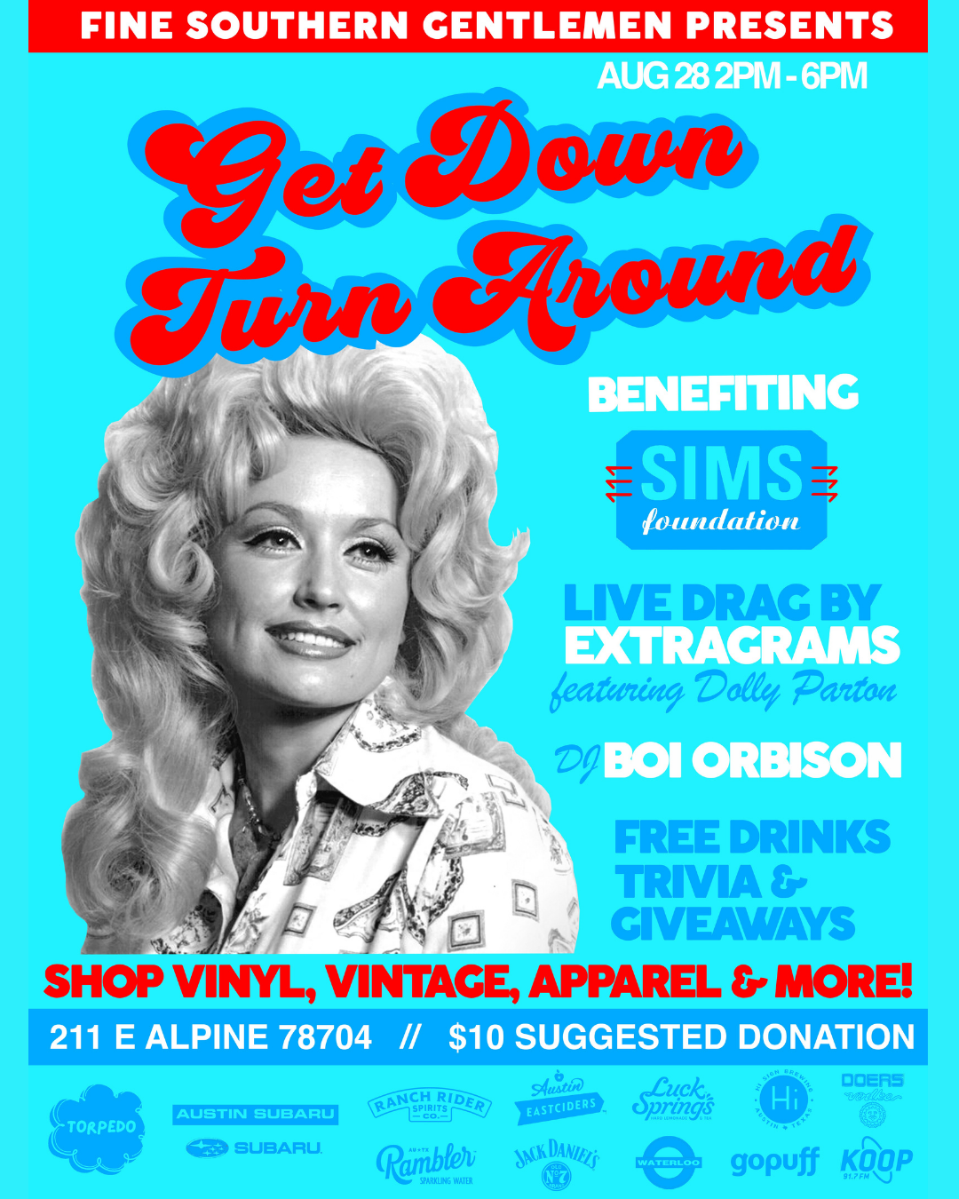 Get Down Turn Around Event Extragrams Austin Texas