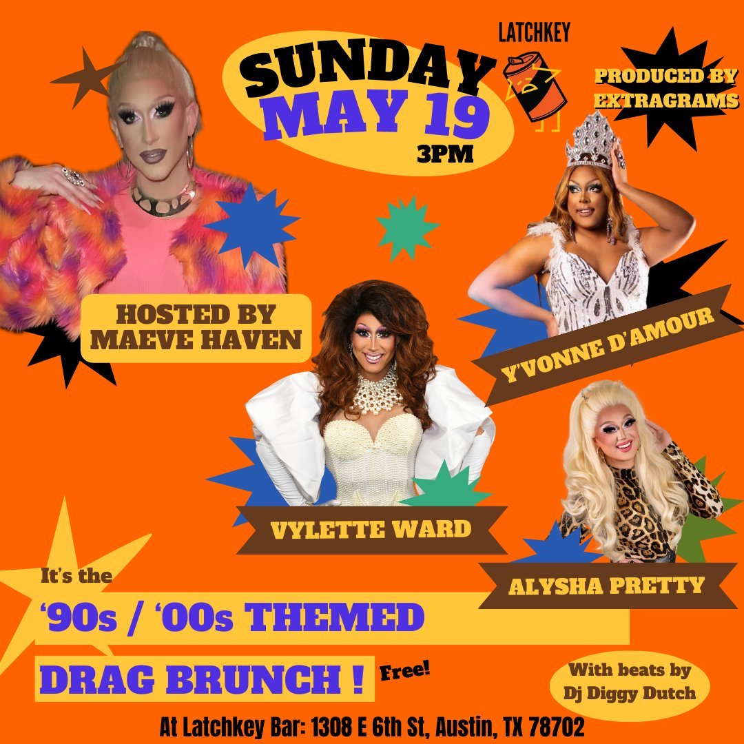 It's going down.... again. Two more weeks left to come party with us for &quot;Brunch after Brunch, Drag Brunch &quot;

This Sunday (and every Sunday ) for the Month of Maeve! *May* we are serving up a fabulous new drag brunch! With a different cast 