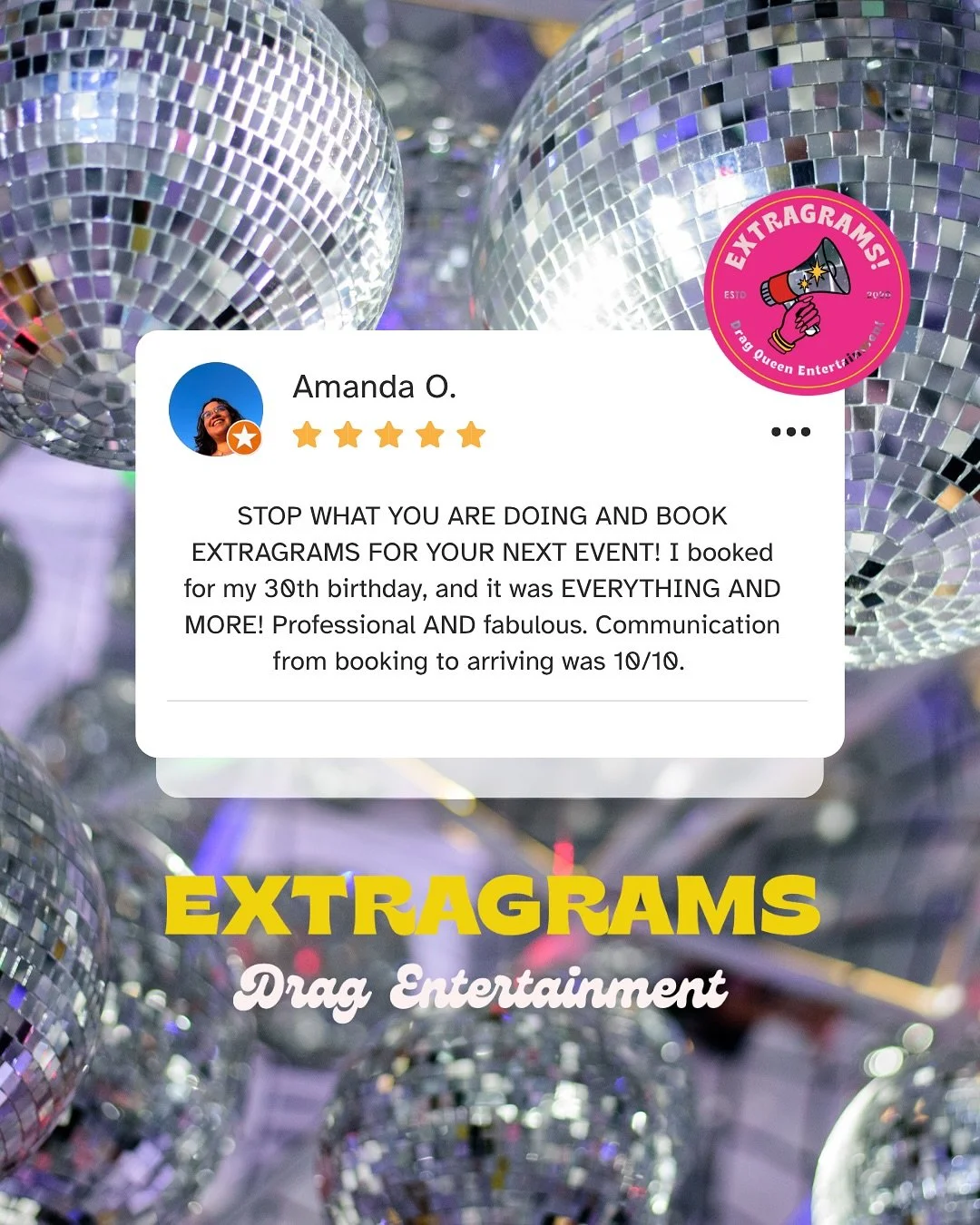 Ahhhhem! 👏👏May we have your attention so we can show off our 5- Star reviews?! ⭐️⭐️⭐️⭐️⭐️ Thank yeeeeeew! 

Honestly fam &mdash; we work so hard at making EXTRA ✨fun, fabulous and easy for our customers. And we take so much pride at being able to e