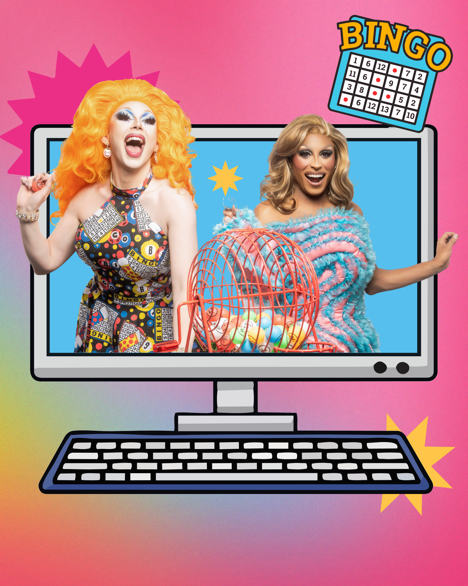 virtual drag bingo corporate friendly entertainment pride