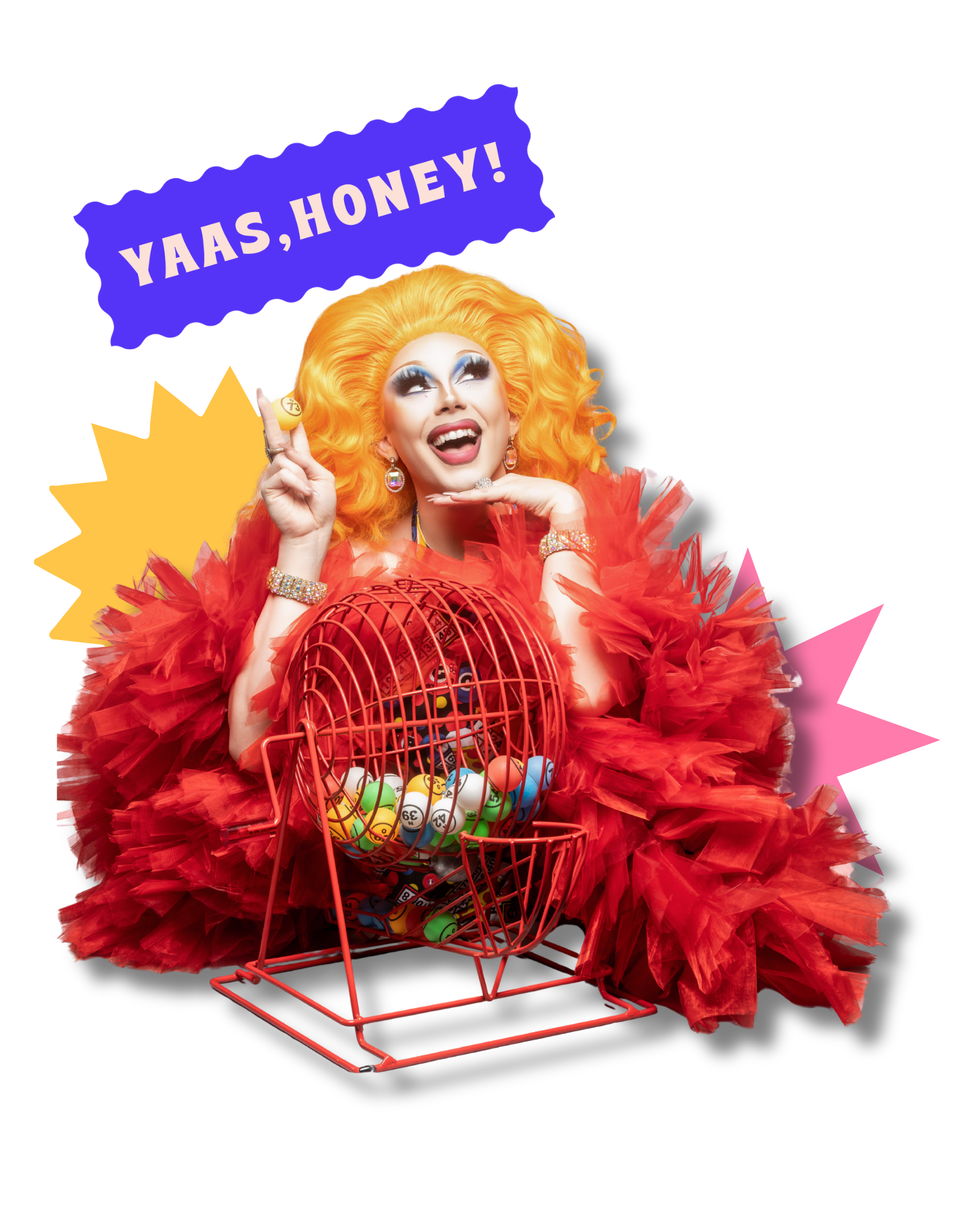 Virtual entertainment for pride month drag queen bingo