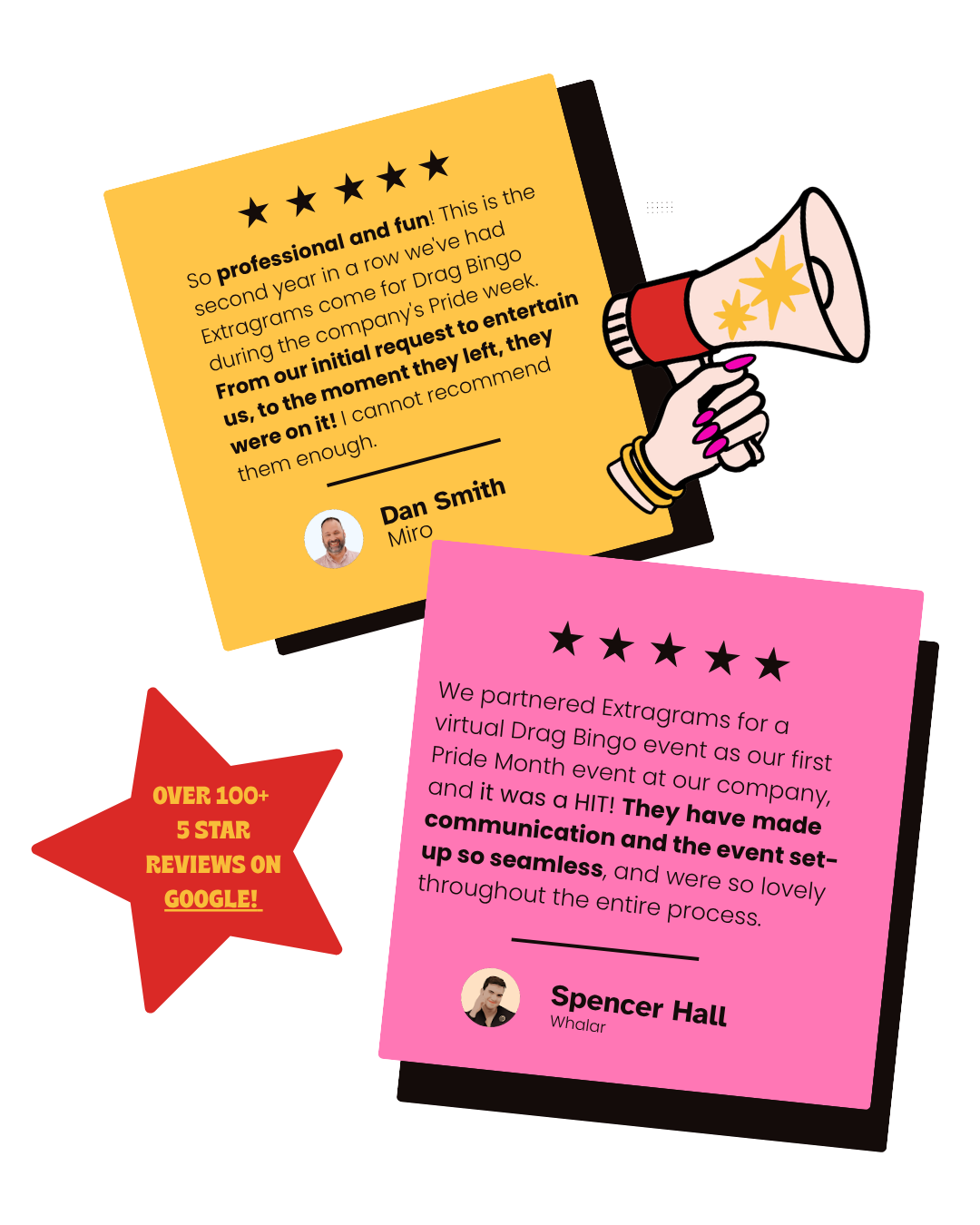Virtual Drag Bingo has great reviews and five star rating on google business