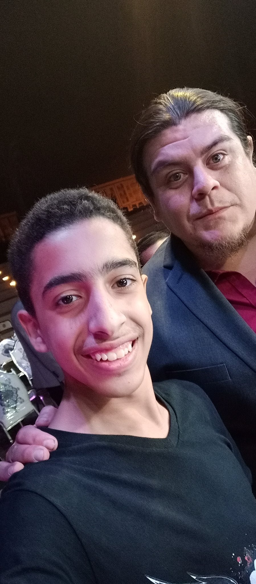 Adham with Coach Rodriguez