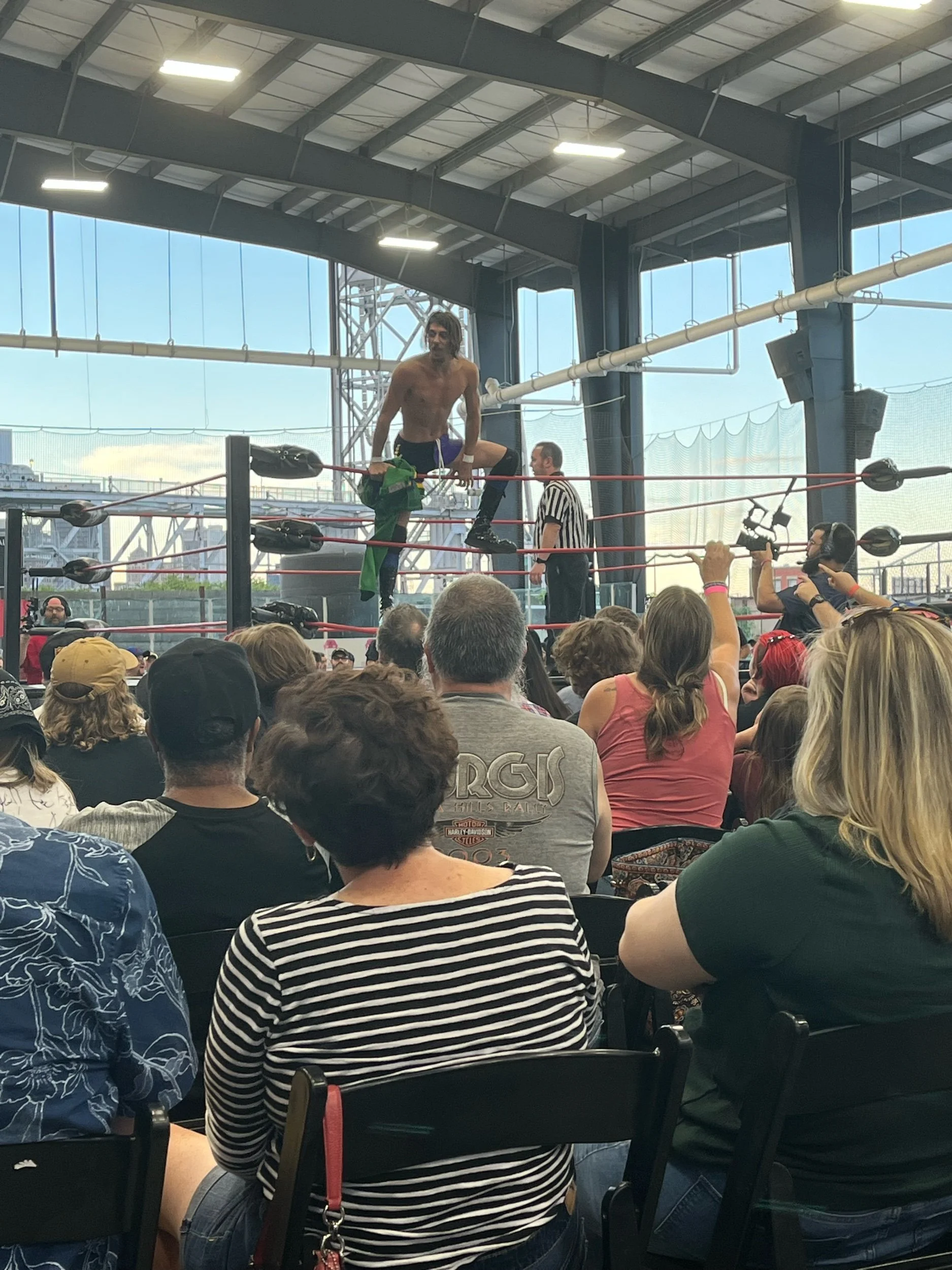 Alec Price taunts the ESW fans