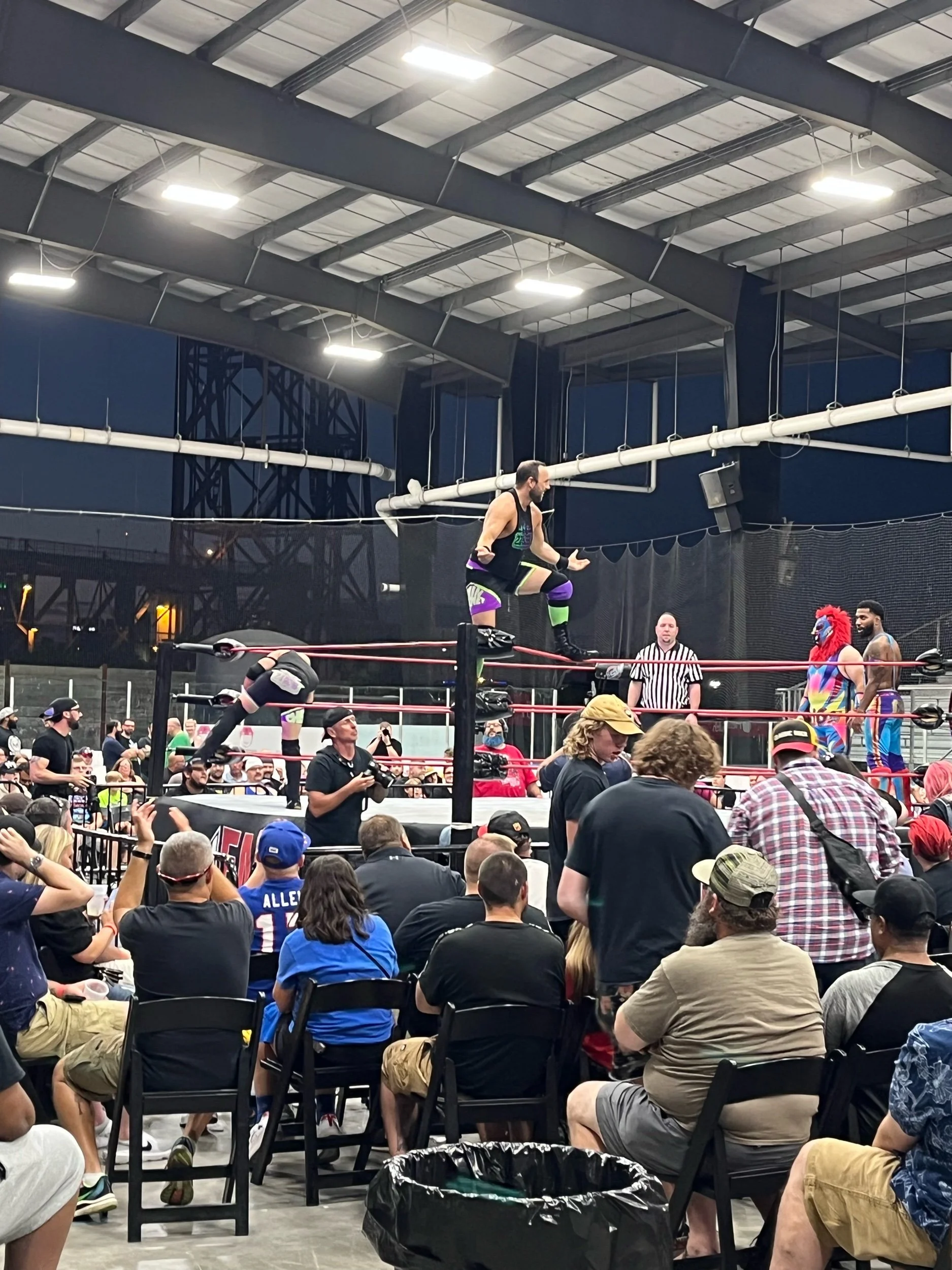 Colin Delaney pumps up the crowd during To Infinity and Beyond’s entrance