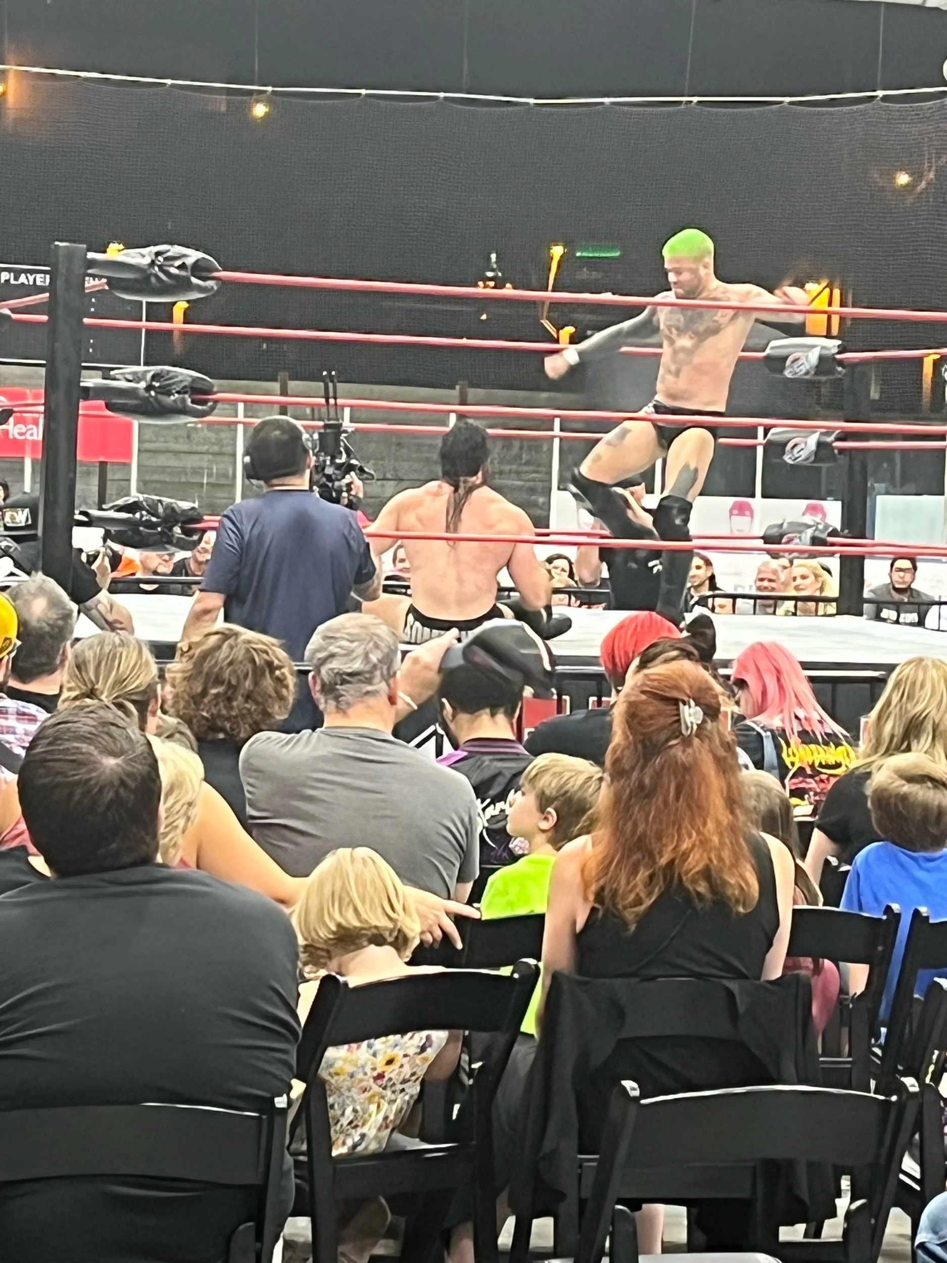 Blackwood prepares to deliver a stiff kick to Something’s chest