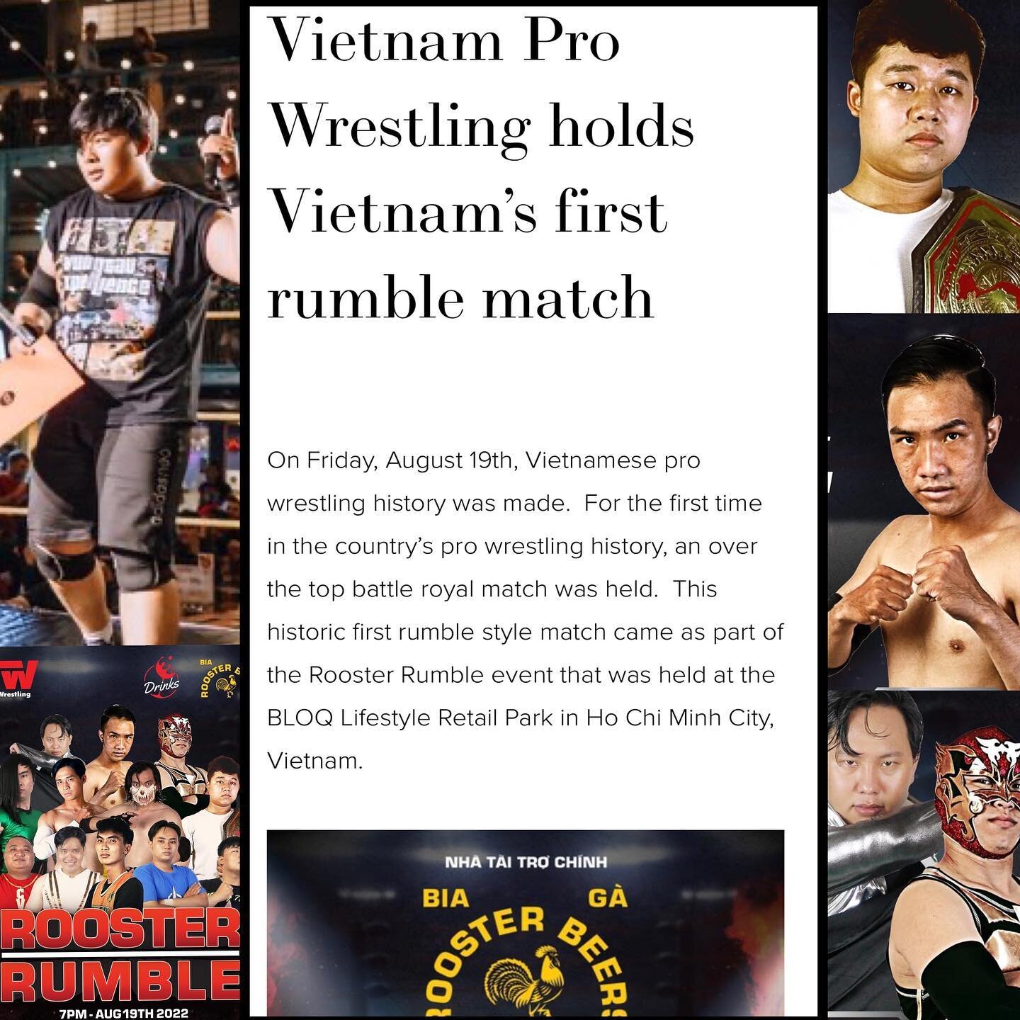 New on wrestlemap.com!  @vietnam_prowrestling recently held the first rumble match in Vietnamese pro wrestling history. Details on Vietnam&rsquo;s first battle royal are on the WrestleMap website now! 

  _____________________________ 

#wrestling #p