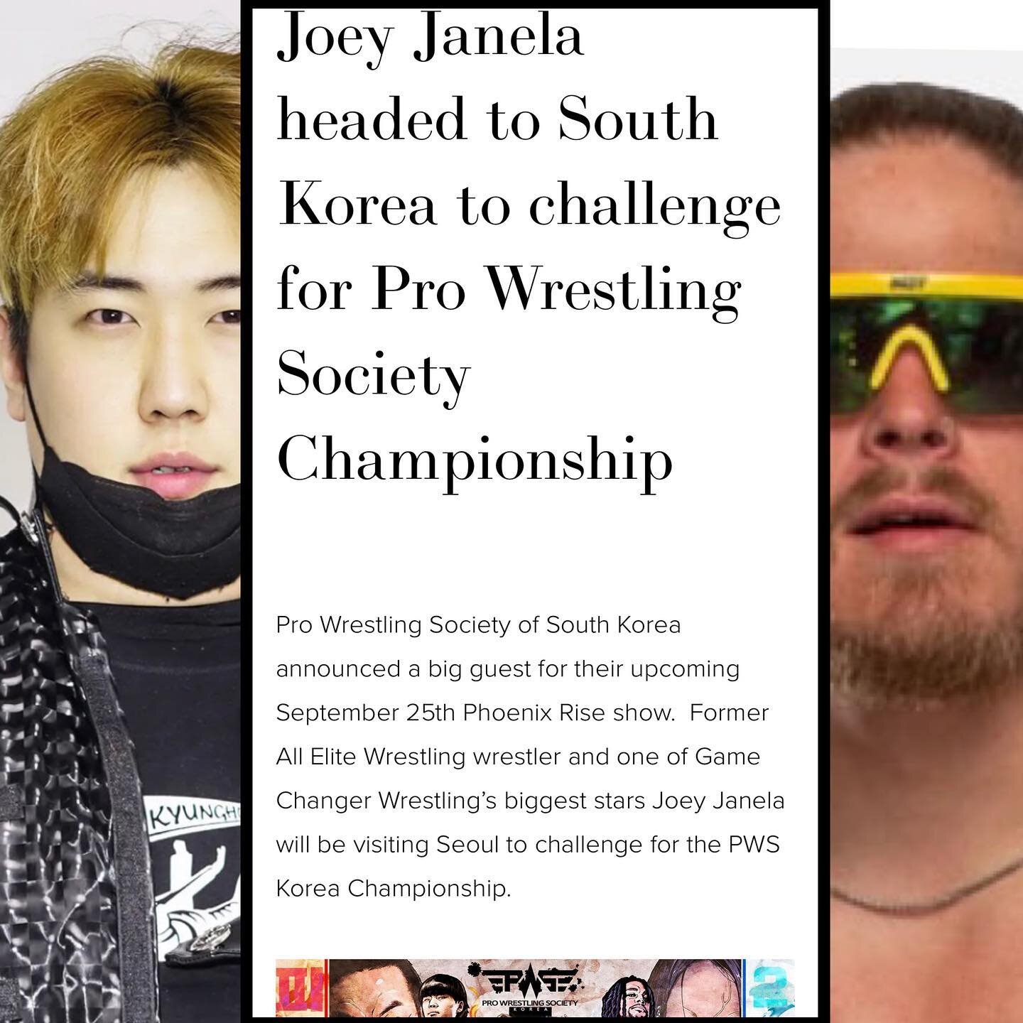 New on wrestlemap.com!  @thebadboyjoeyjanela will be heading to South Korea to take on @swanton_jkh in a hardcore match for the @societywrestlingkorea Title! 

  _____________________________ 

#wrestling #prowrestling #prowrestler #indiewrestling #w