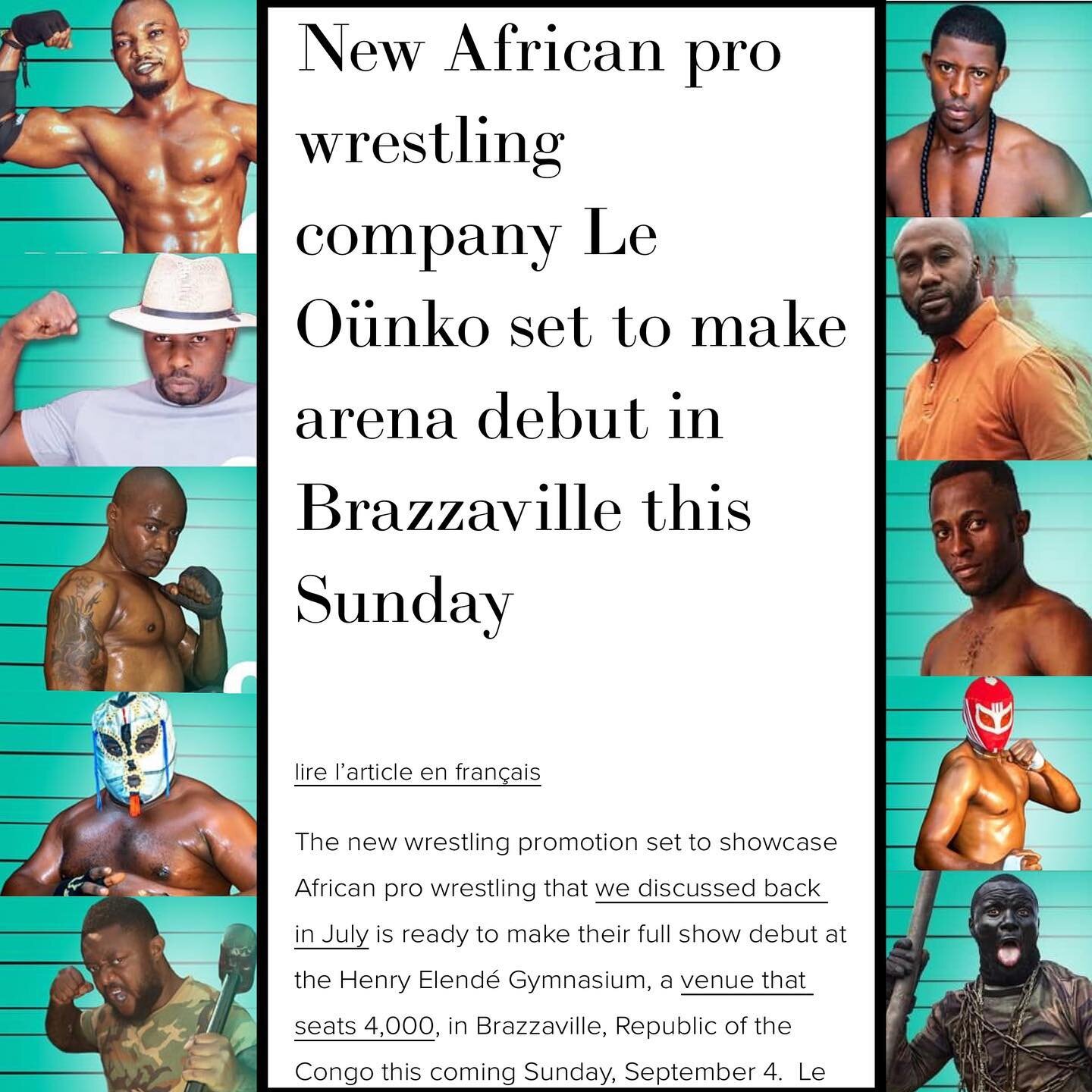 New on wrestlemap.com!  A new African pro wrestling company @ounko242 is ready to launch with their first arena show in #brazzaville on Sunday.  Article available in English and en Fran&ccedil;aise!

  _____________________________ 

#wrestling #prow