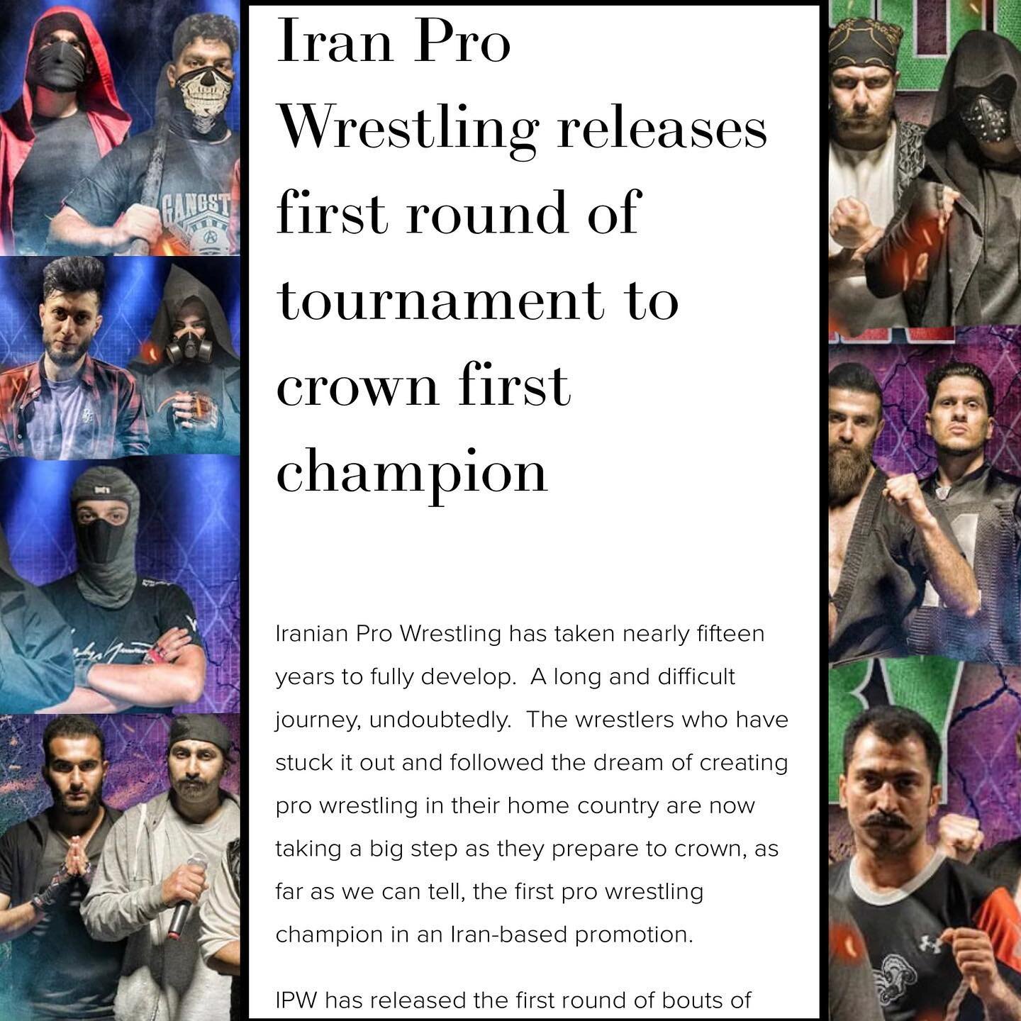 New on wrestlemap.com!  @ipw_iranprowrestling has released the first round of the Iranian Glory tournament which will crown the first IPW champion!

  _____________________________ 

#wrestling #prowrestling #prowrestler #indiewrestling #wrestlingnew