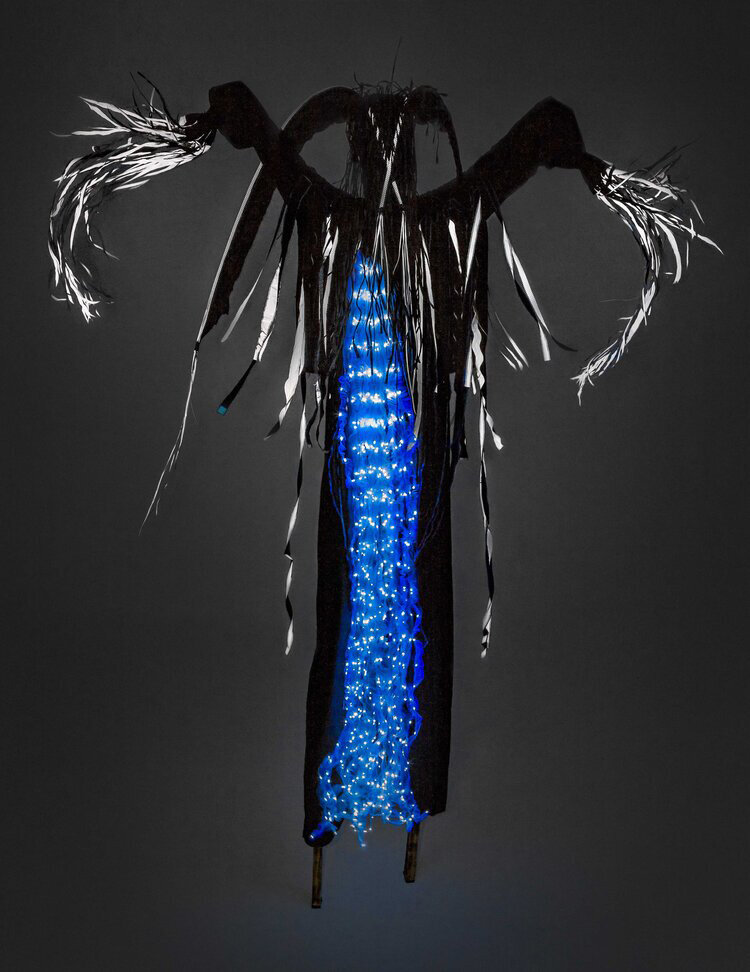 Siphonophore King. Portrayed by Najja Codrington. Intervention: Ocean Blues, 2018. Photo: Frank Veronsky