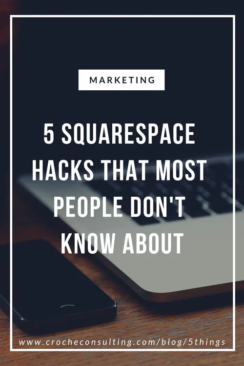 5 Squarespace hacks that most people don't know about