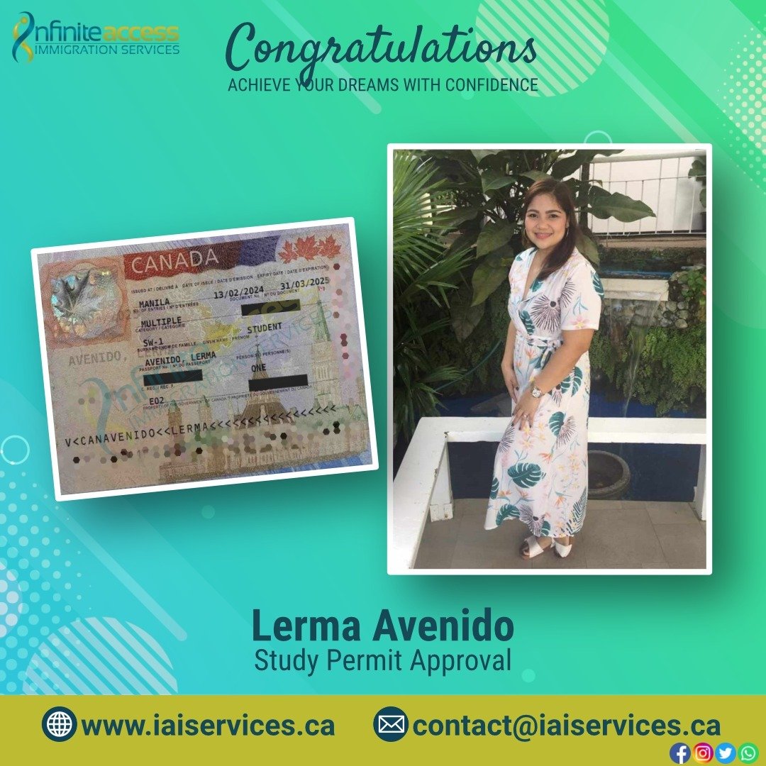 Congratulations to our client who recently received her student visa! We wish you success in your studies!

👉 Send your r&eacute;sum&eacute; to 📧 contact@iaiservices.ca for a FREE pre-assessment.

▰▰▰▰▰▰▰▰▰▰▰▰▰▰▰

Book a private consultation sessio