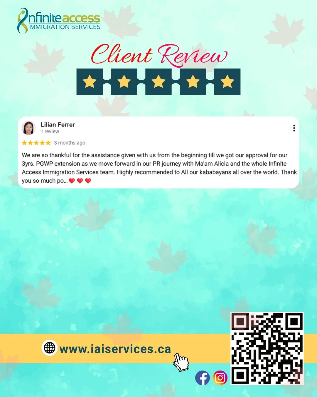 Thank you so much for your kind words! Wishing you all the best as you continue your journey toward PR. We're always here to help! ❤️

👉 Learn about immigration pathways and programs to find out which one is right for you. Send your r&eacute;sum&eac