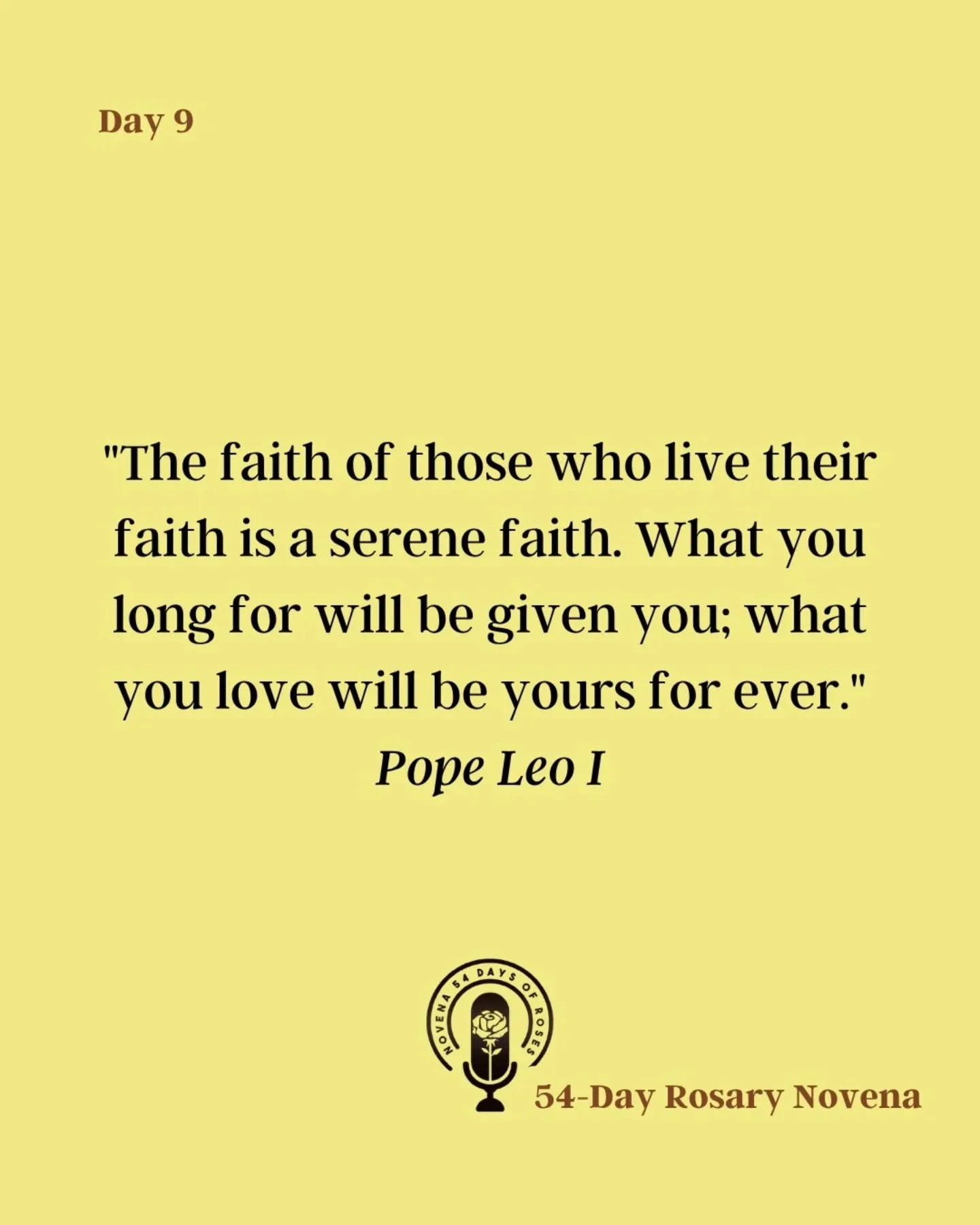 💛 Day 9 of our 54 Days Rosary Novena is out! 

Today marks a special moment. We&rsquo;ve completed our first novena in petition. Nine days of showing up, praying together, and trusting that God is already at work in our lives. Thank you for being pa
