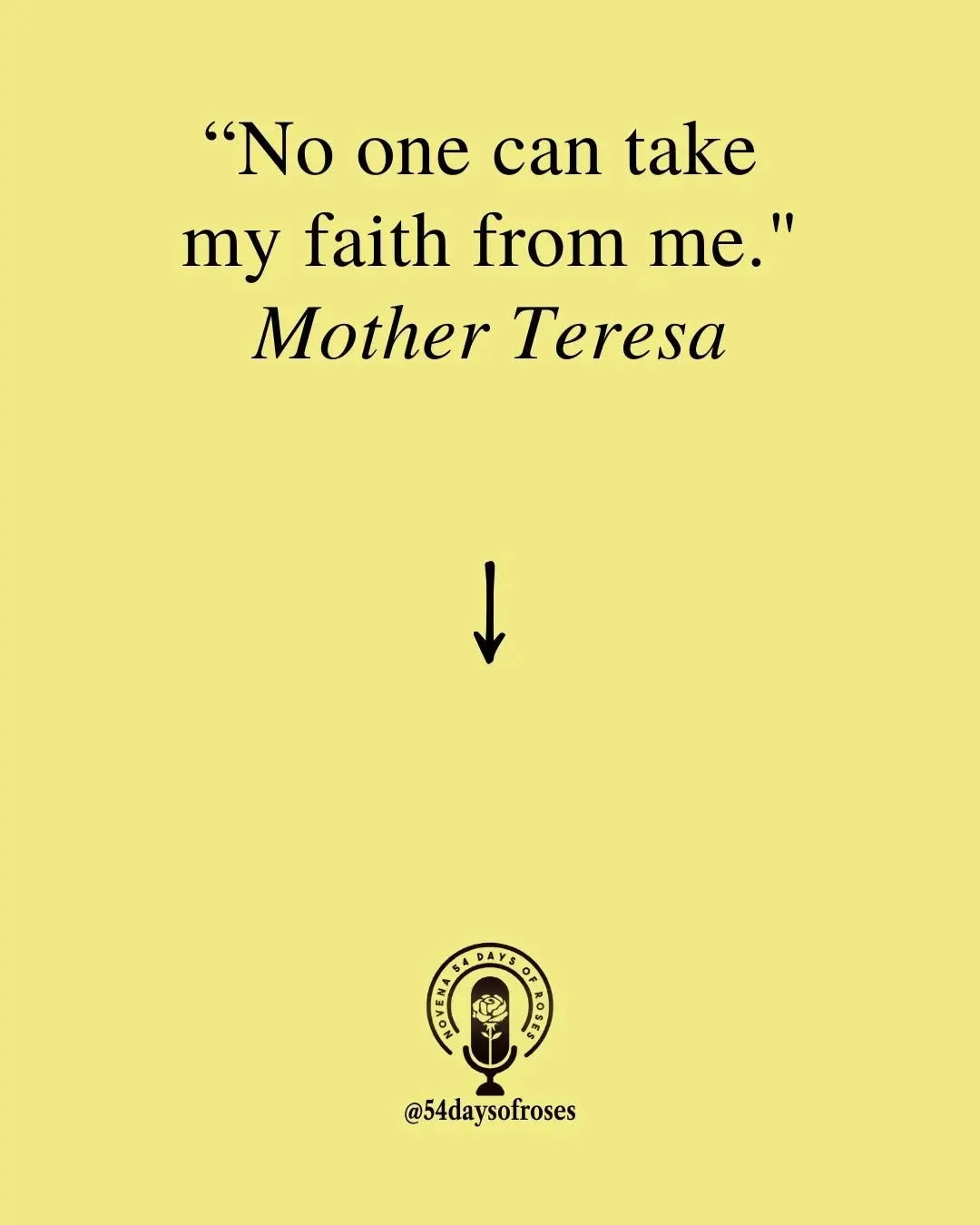 &ldquo;No one can take my faith from me.&rdquo; -Mother Teresa

Today we remember Saint Paul Miki and his companions, a group of 26 martyrs who gave their lives for Christ in Nagasaki, Japan, in 1597. Saint Paul Miki was a Jesuit seminarian and catec