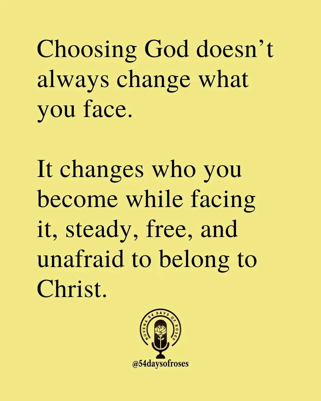 &ldquo;Do not fear, for I am with you; do not be afraid, for I am your God.&rdquo; -Isaiah 41:10

#54daysofroses #54daysofroses #catholicbible #54dayrosarynovena #catholicmotivation