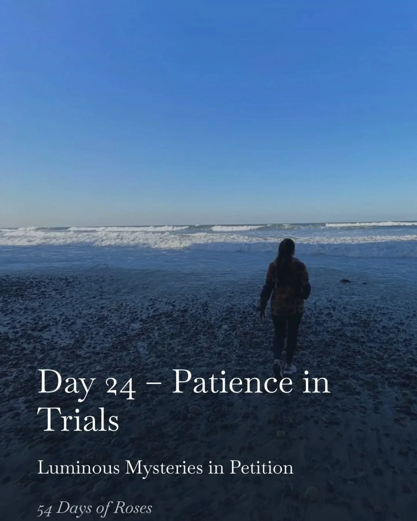 💛Day 24 of our 54 Day Rosary Novena

Today we are praying the Luminous Mysteries in petition during this Lenten season.

Today&rsquo;s reflection is about patience in trials.

There are moments in life when we are waiting for something to unfold. Wa