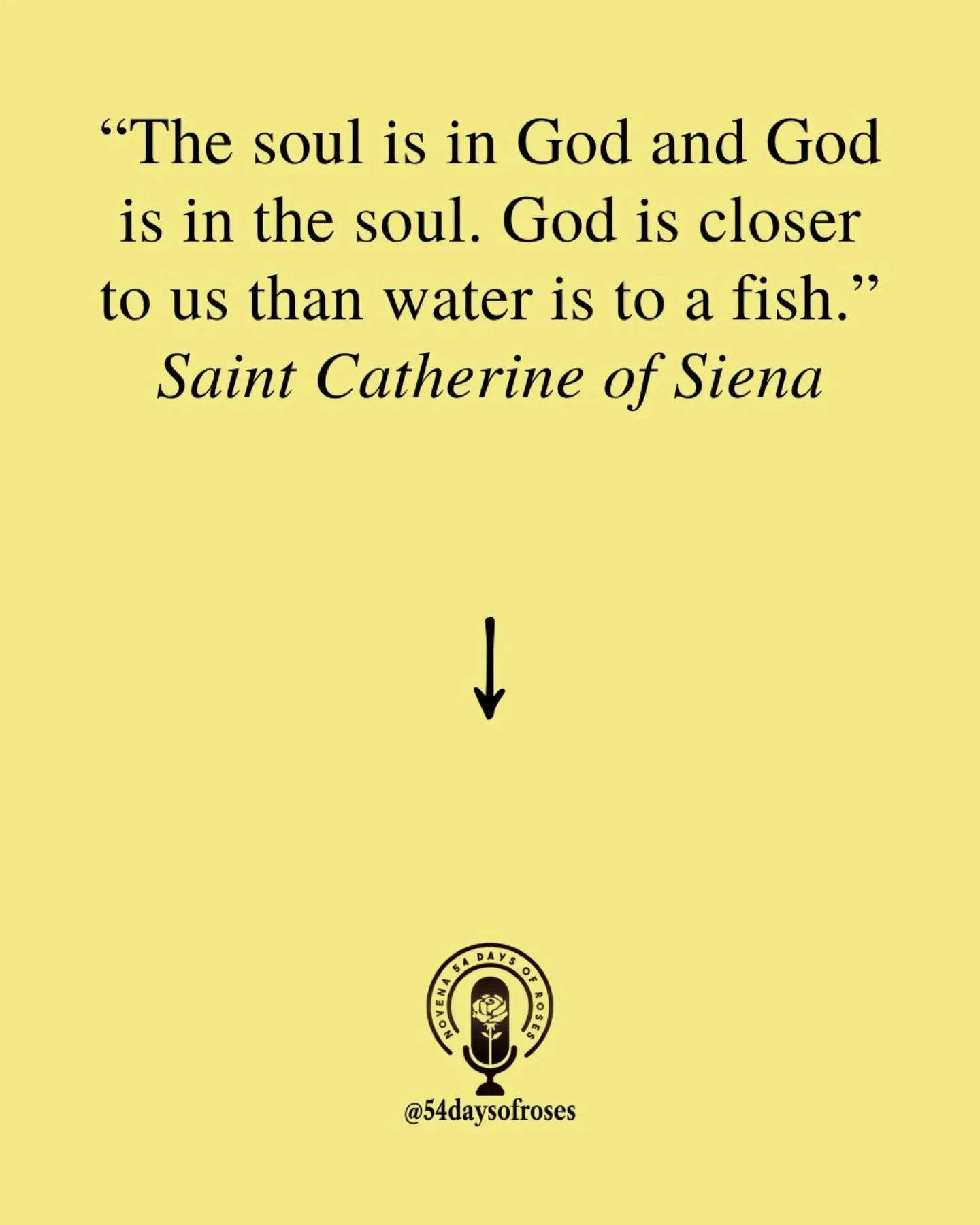 "The soul is in God and God is in the soul. God is closer to us than water is to a fish." -Saint Catherine of Siena

Saint Catherine of Siena was born on March 25, 1347, in Siena, Italy. At six years old she had a vision of Christ that chan