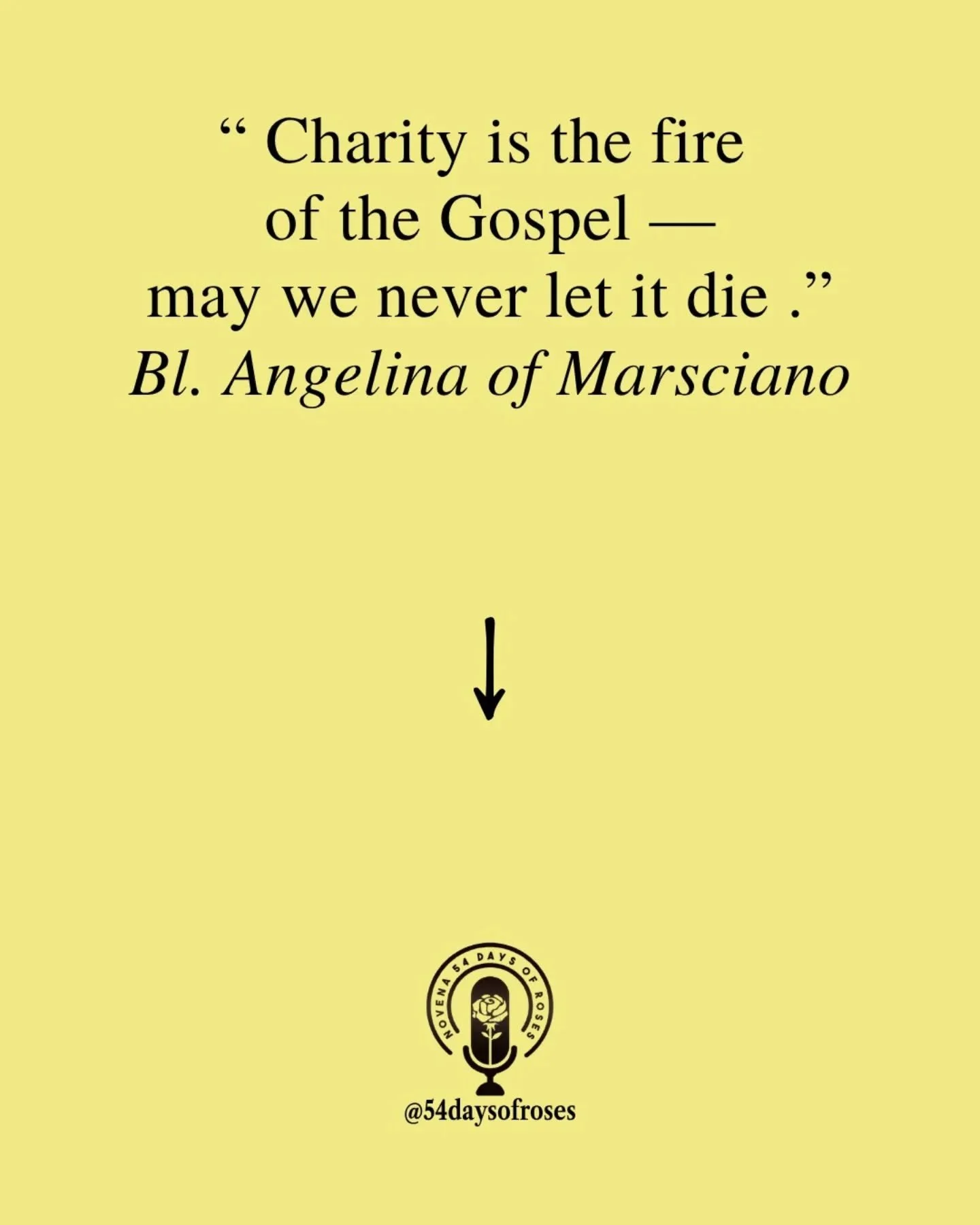 "Charity is the fire of the Gospel&mdash;may we never let it die." -Blessed Angelina of Marsciano

Blessed Angelina of Marsciano was born in 1357 in Umbria, Italy, into a noble family. Widowed young, she joined the Secular Franciscans and i