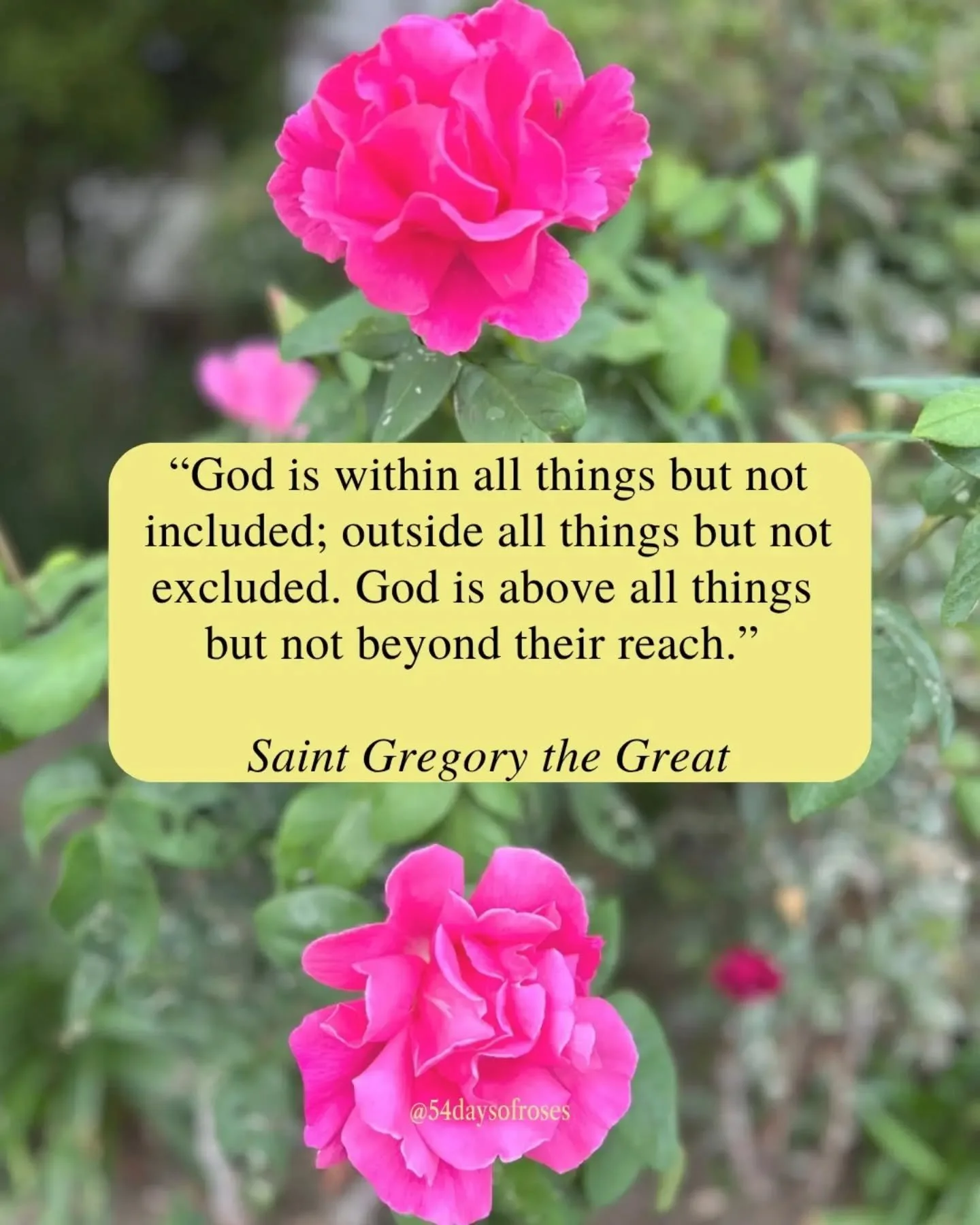 "God is within all things but not included; outside all things but not excluded. God is above all things but not beyond their reach." -Saint Gregory the Great

A man who held Rome in his hands chose to kneel before God instead. And in that 