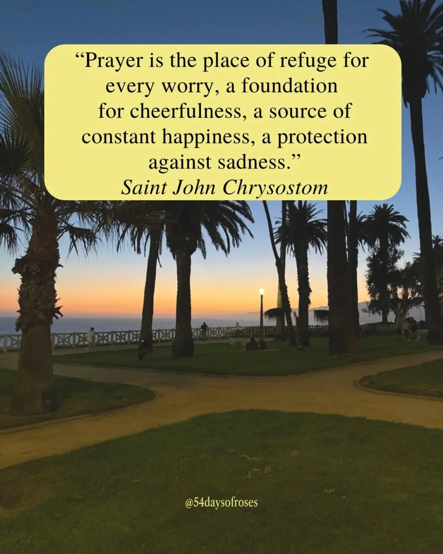 "Prayer is the place of refuge for every worry, a foundation for cheerfulness, a source of constant happiness, a protection against sadness." -St. John Chrysostom

He was a man who had everything taken from him. and yet prayer was enough. B