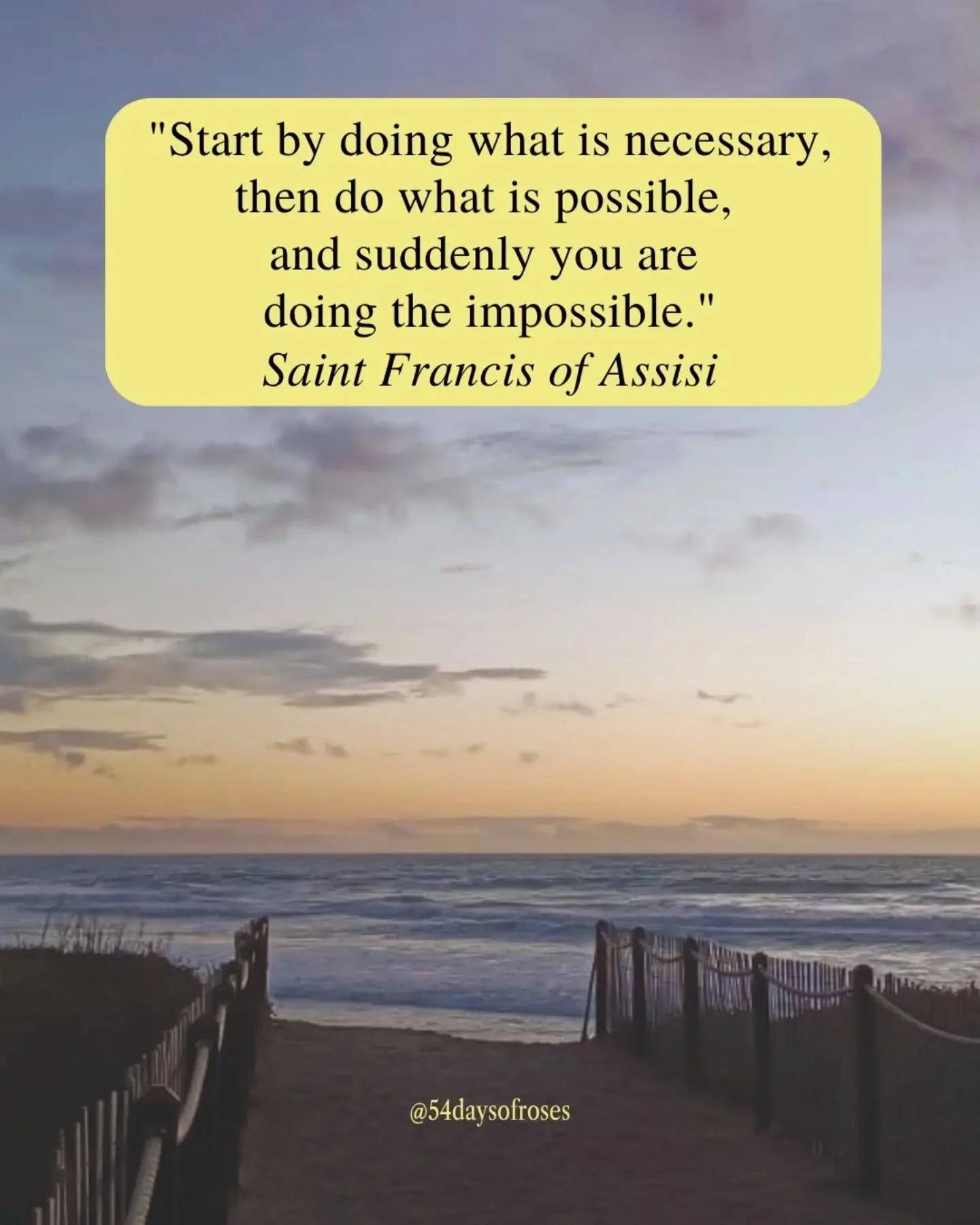"Start by doing what is necessary, then do what is possible, and suddenly you are doing the impossible." -Saint Francis of Assisi

He walked into a prison to visit friends who were already condemned. That single act of faithfulness changed 