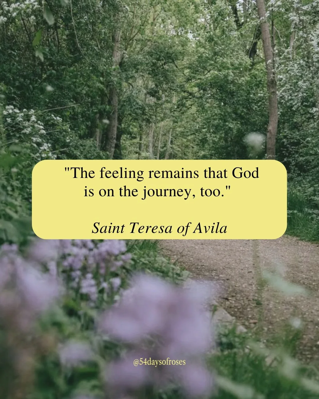 "The feeling remains that God is on the journey, too." -Saint Teresa of Avila

She was a woman who heard God's voice so clearly, she rebuilt an entire religious order from the ground up. Born in &Aacute;vila, Spain on March 28, 1515, Teresa