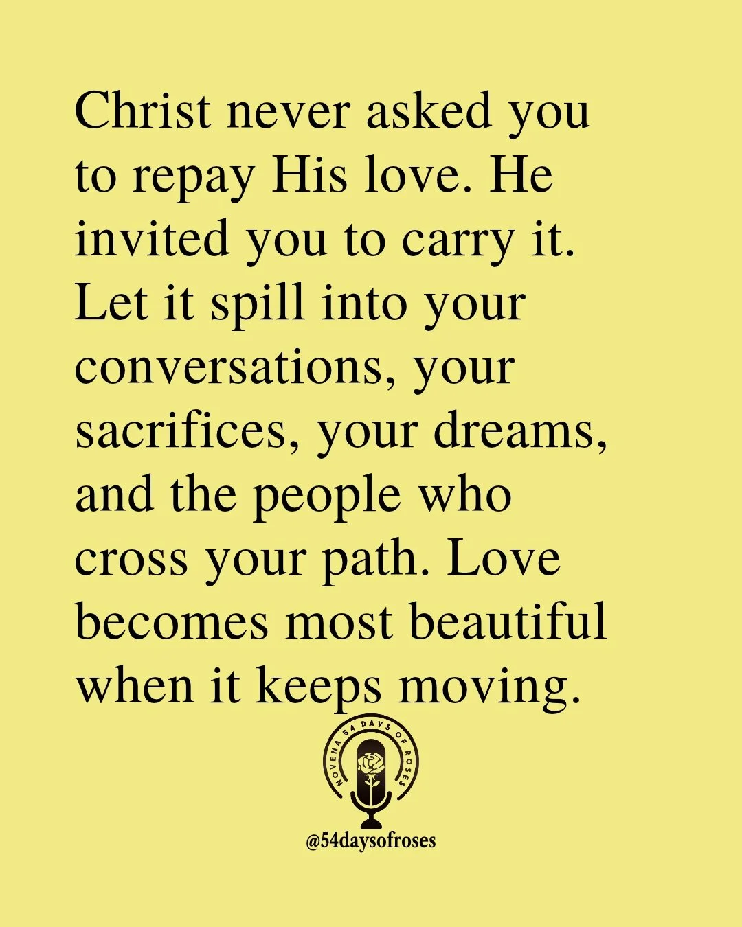 📖 "We love because He first loved us." -1 John 4:19

#catholic #praytherosary #youngcatholic #catholicpodcasts #54daysofroses