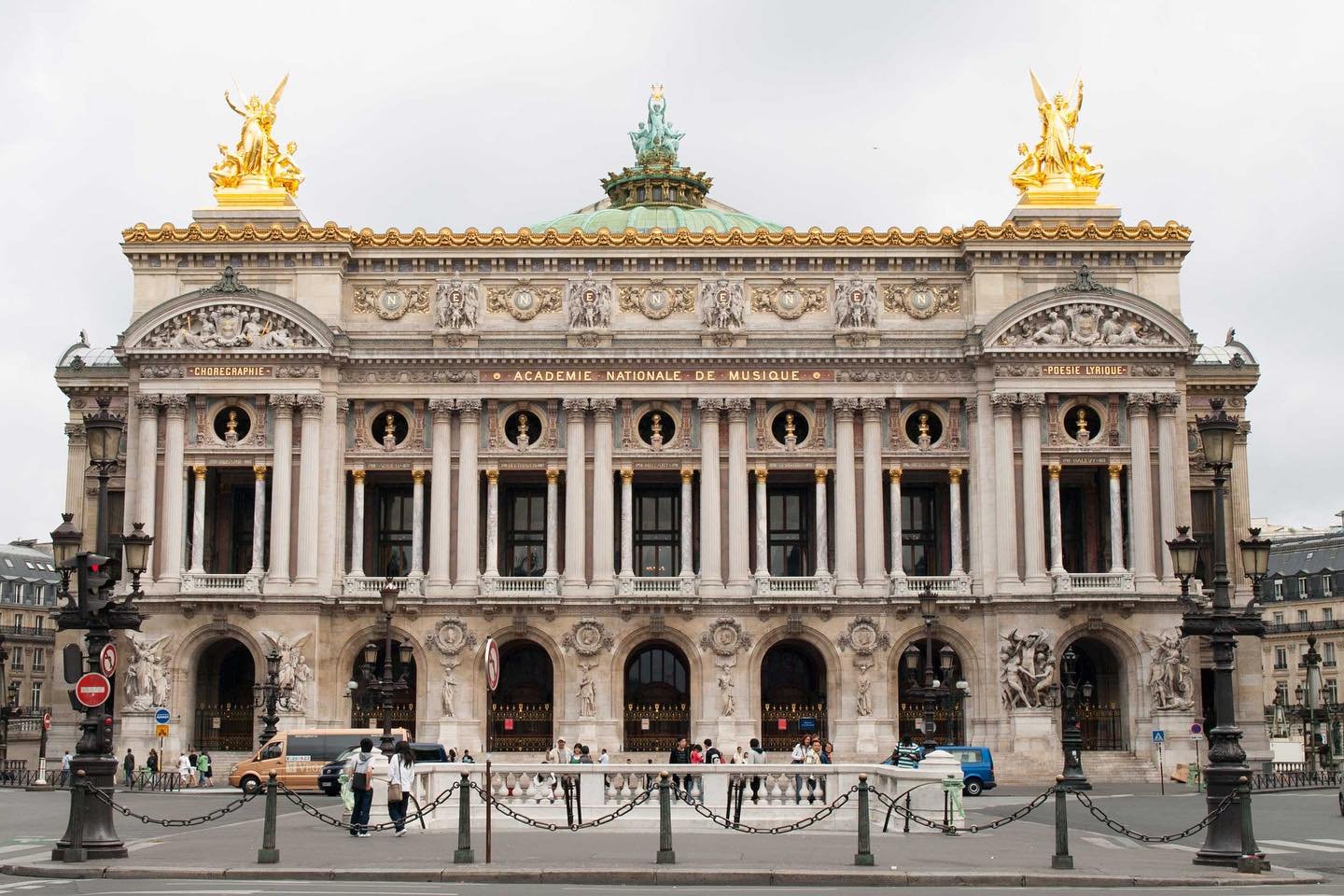 In the 9th arrondissement is Op&eacute;ra de Palais Garnier. 
Photos by @chrishandel_photographer 
Built  between 1861-1875, at the request  of Napoleon III, the architect was Charles Garnier, who is buried in Montparnasse Cemetry. This building was 