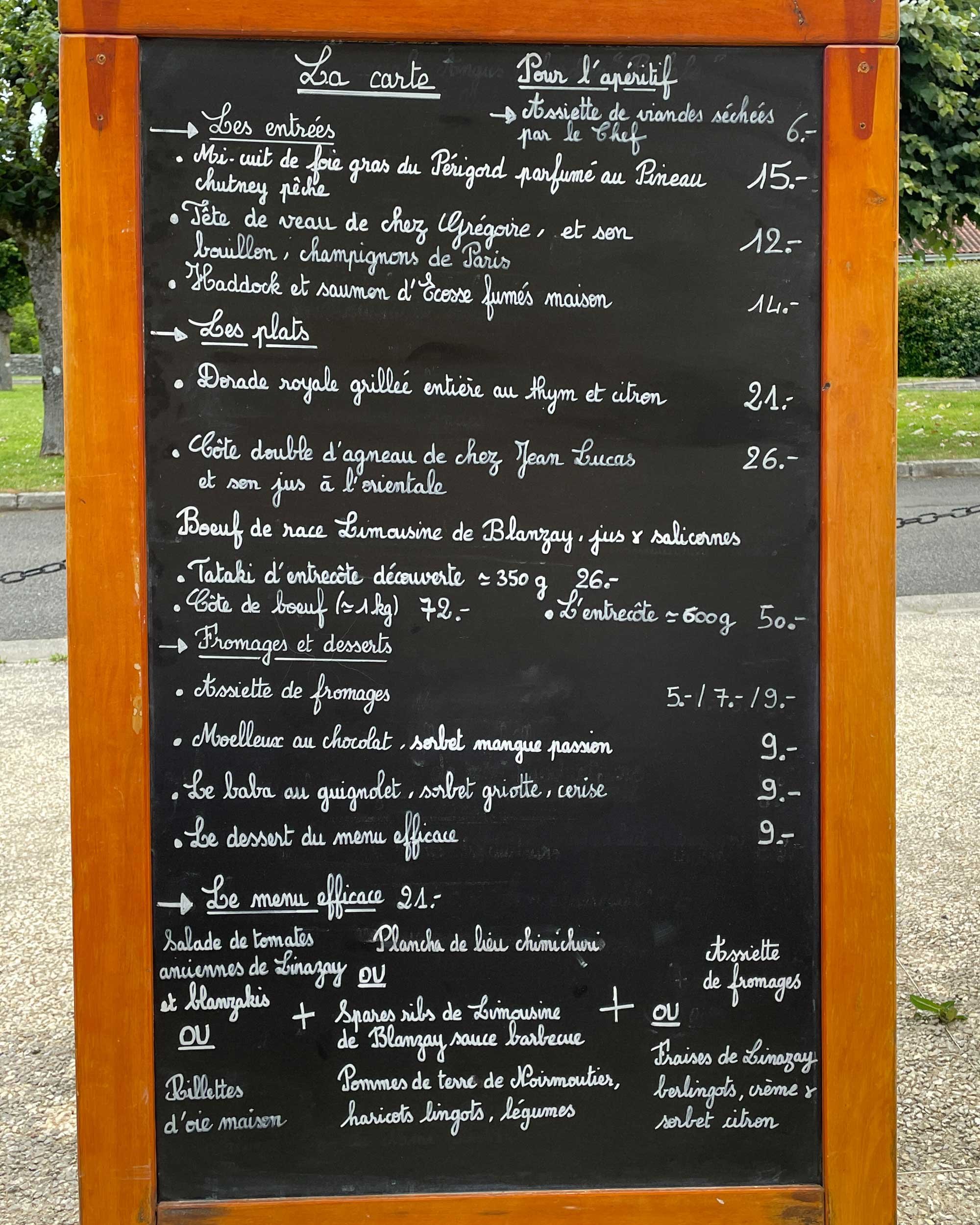 Le Menu - French cuisine and wine