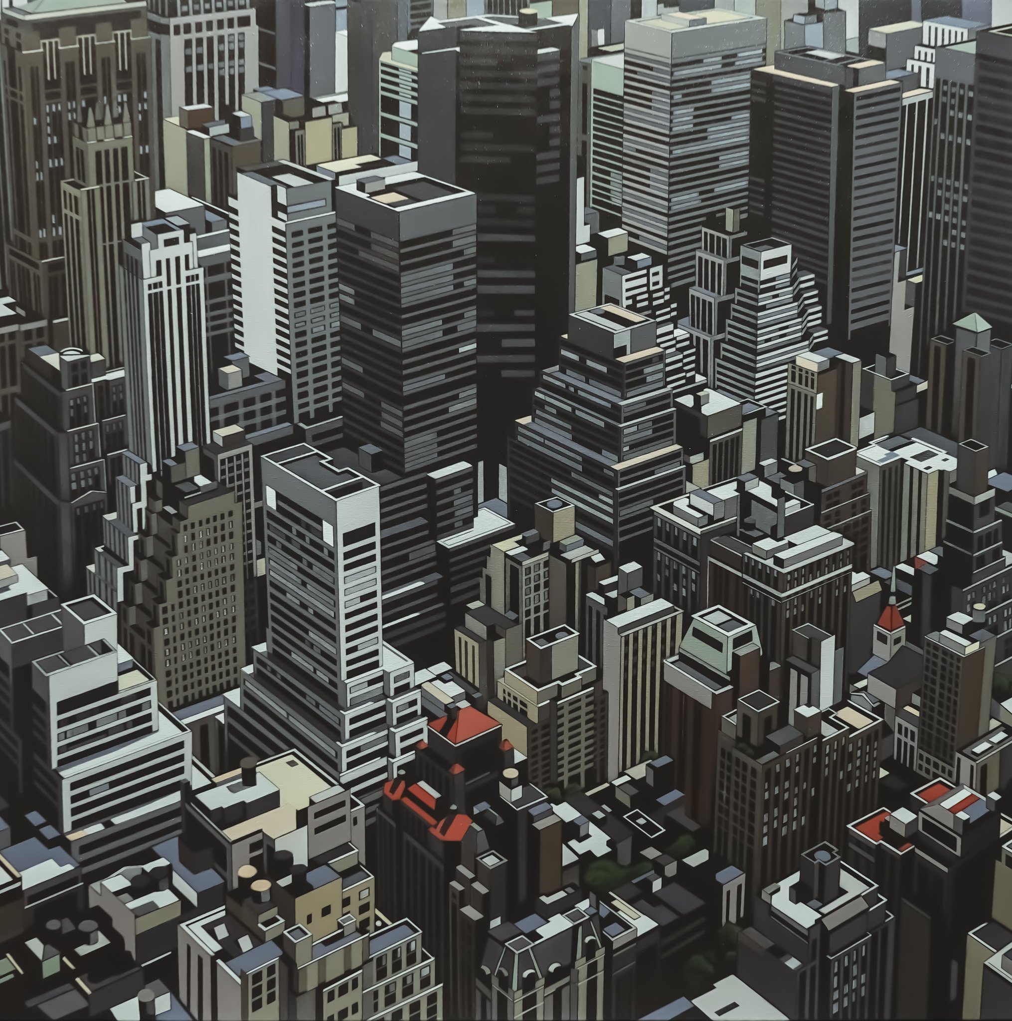 Metropolis 2
Oil on canvas
125 x 125cm
2023
Private Collection