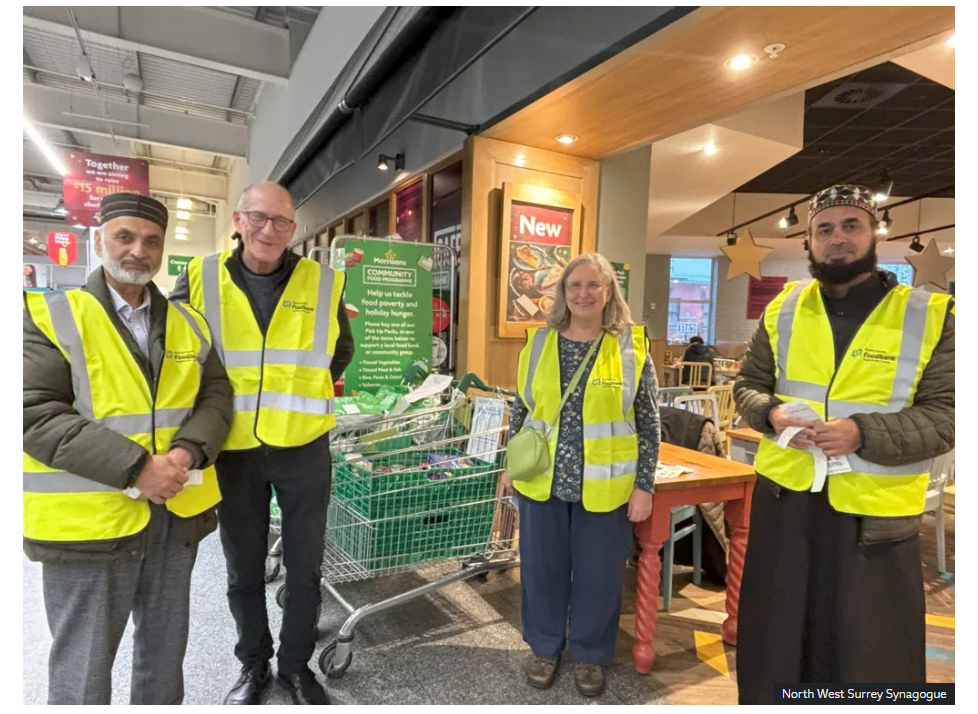 Jews and Muslims collect for Surrey food banks