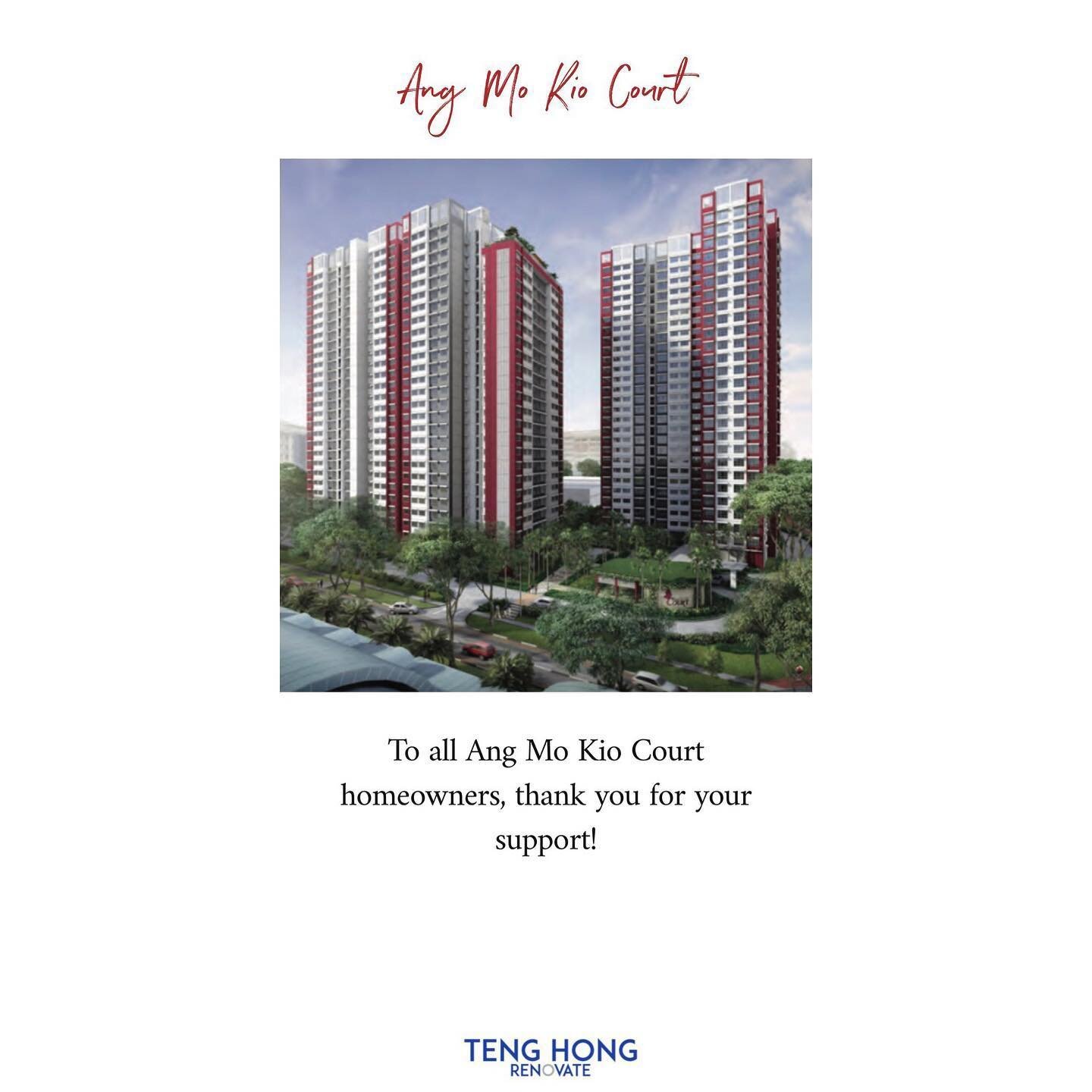 A special deal for our Ang Mo Kio Court homeowners due to overwhelming responses.

For those who are collecting keys in other BTO projects and are interested in this deal, you can DM us for more info. T&amp;C applies. #angmokiocourt #bto