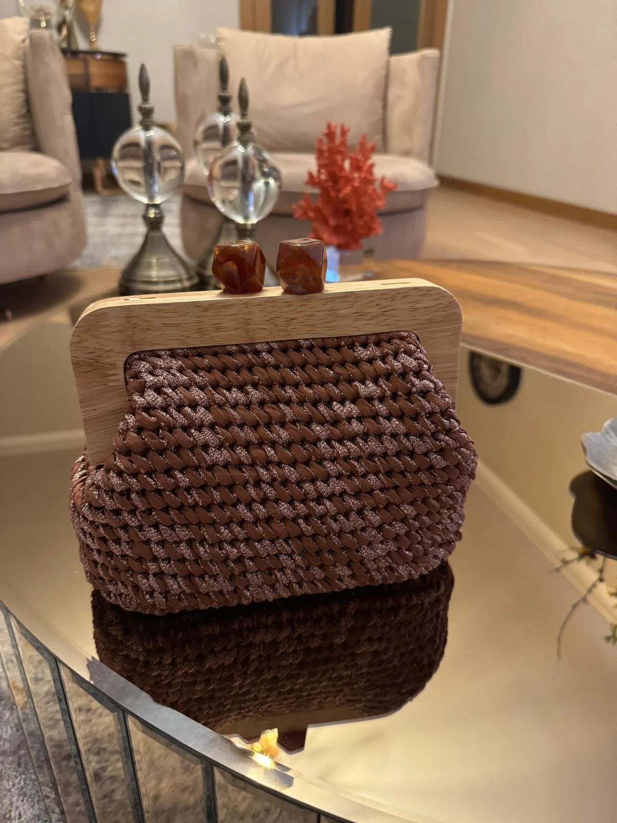 Caramel Brown Clutch