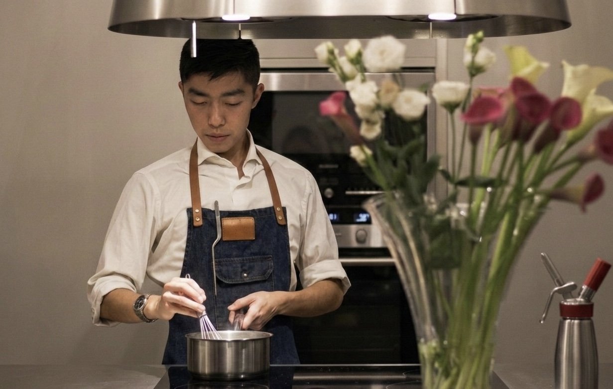 Préparation d'un menu sur-mesure par un chef privé étoilé pour événement exclusif à Paris