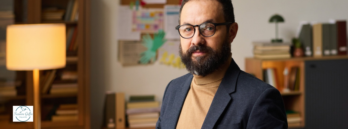 Male therapist in his office